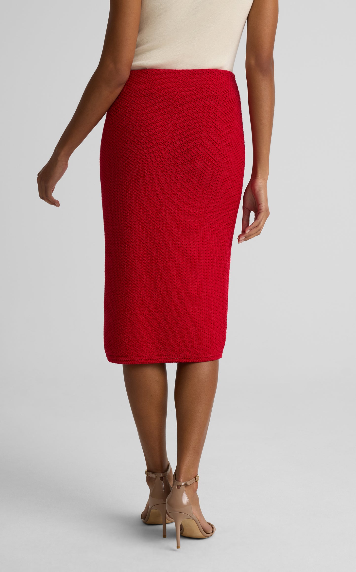 Margot Skirt In Cotton Crochet Knit