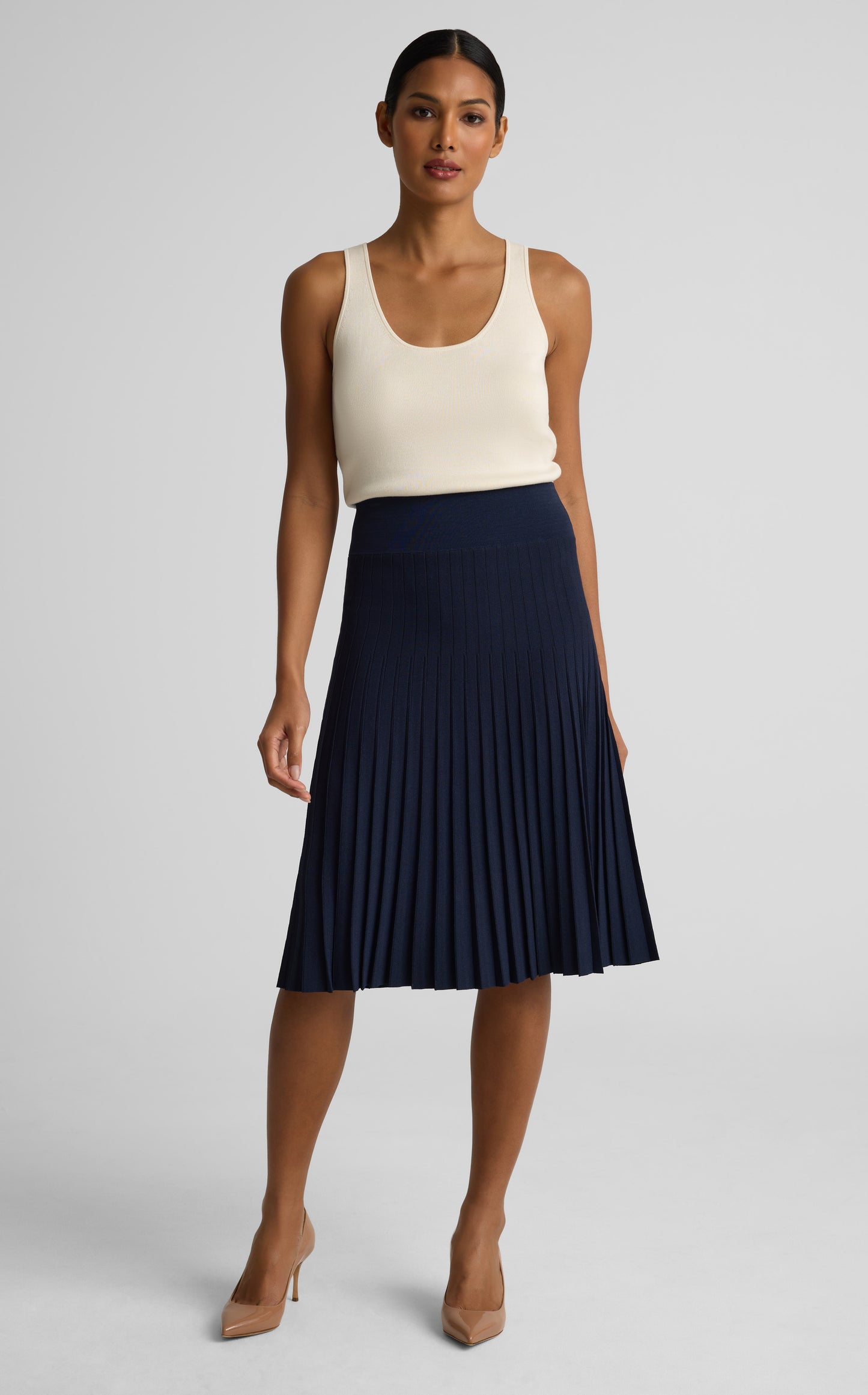 Tracy Skirt In Riviera Crepe Knit