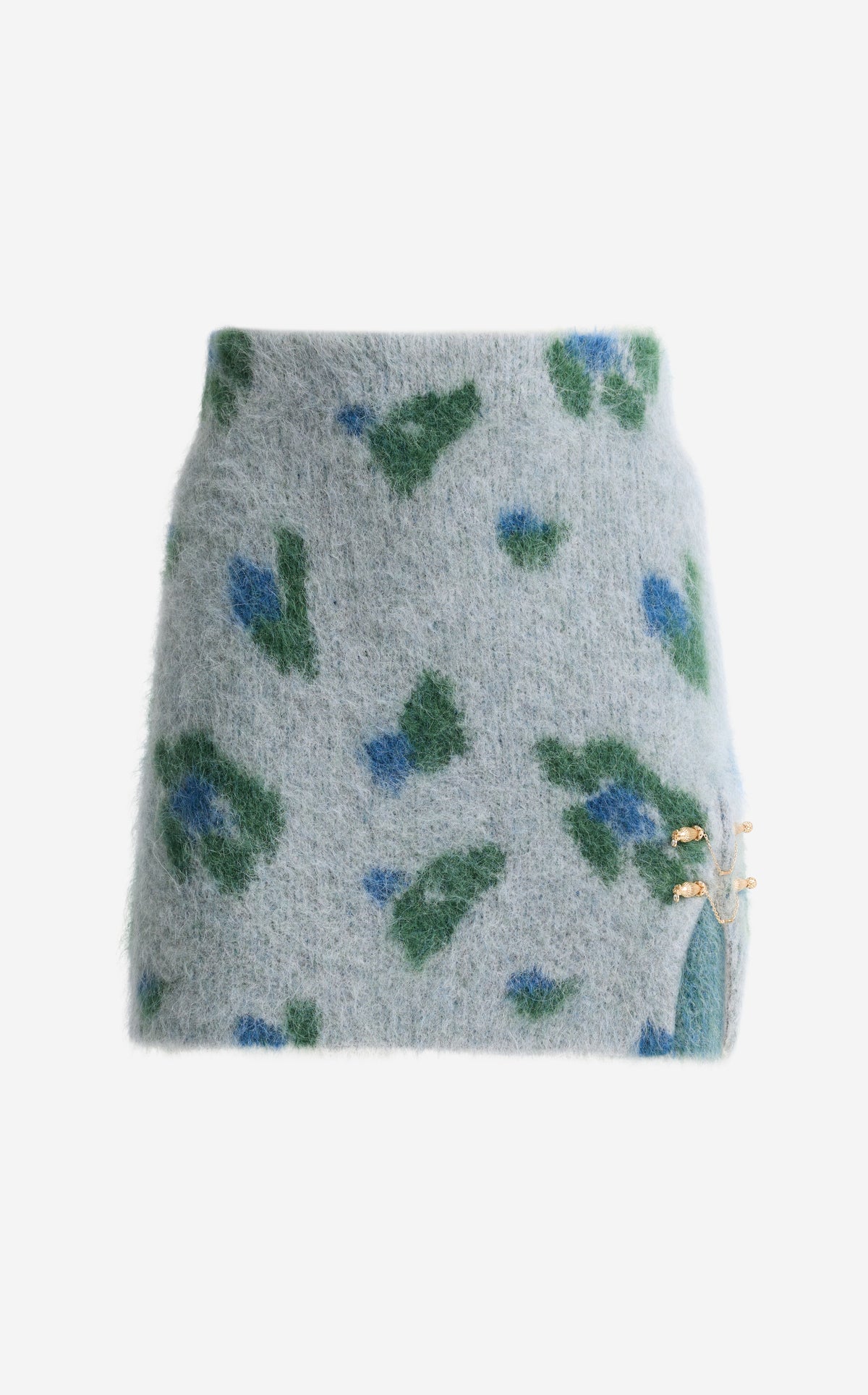 Skirt in Brushed Alpaca Blend Jacquard