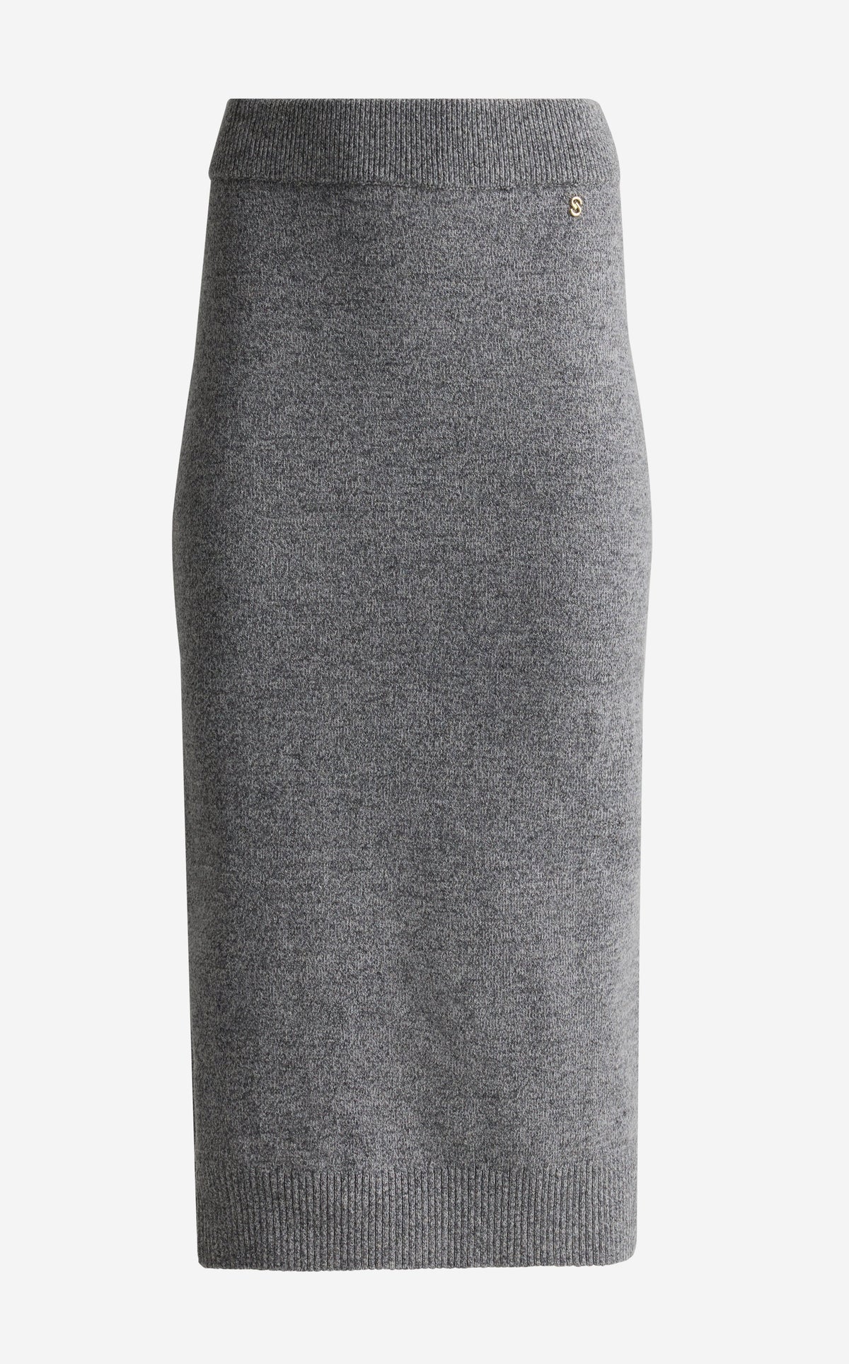 Skirt In Wool Mouliné Knit