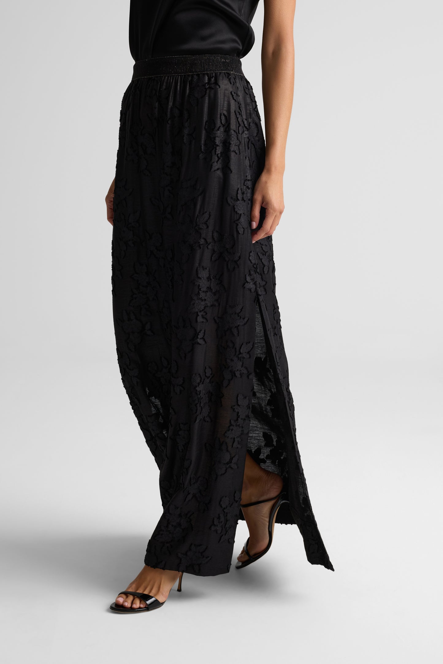 Italian Floral Maxi Skirt