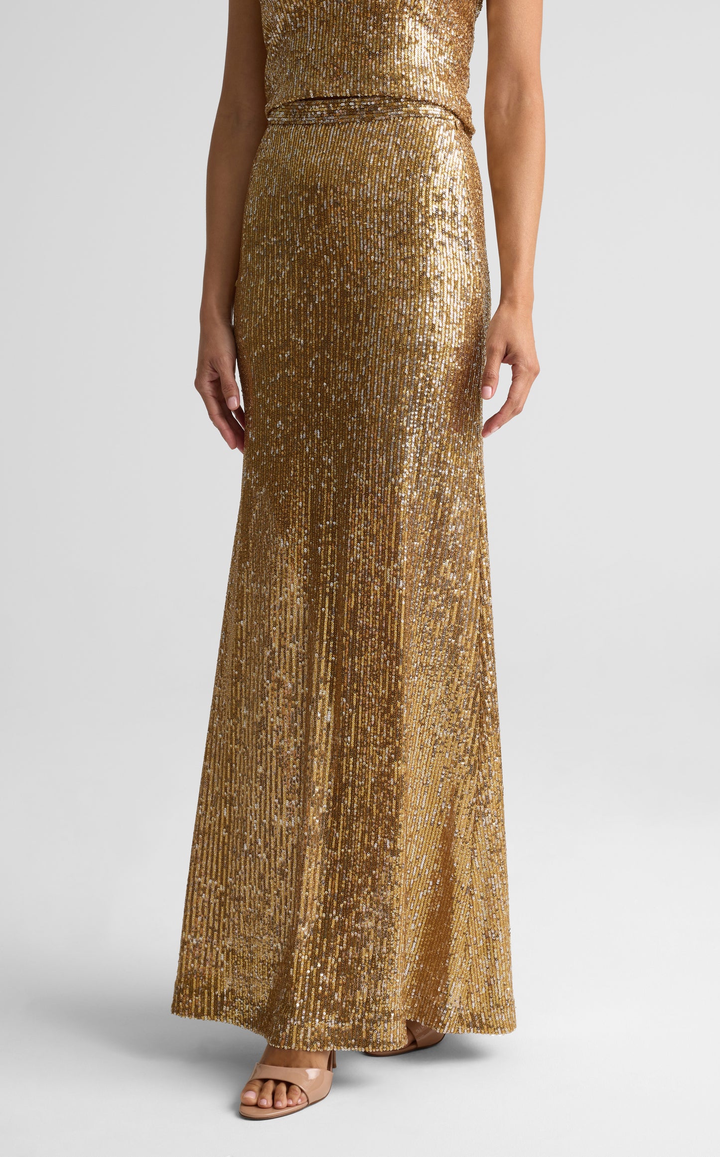 Sequin Knit Maxi Skirt