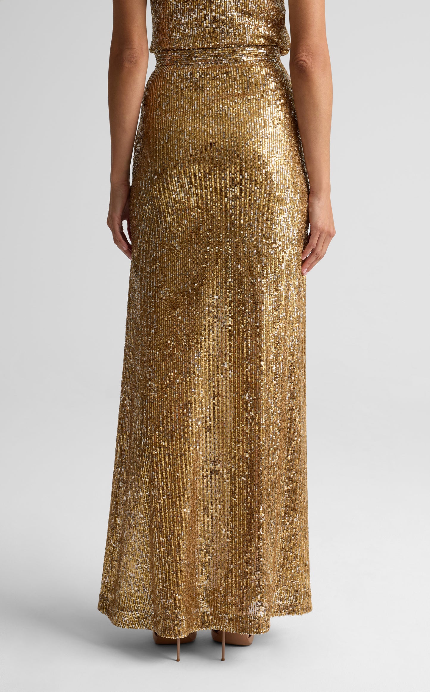 Sequin Knit Maxi Skirt