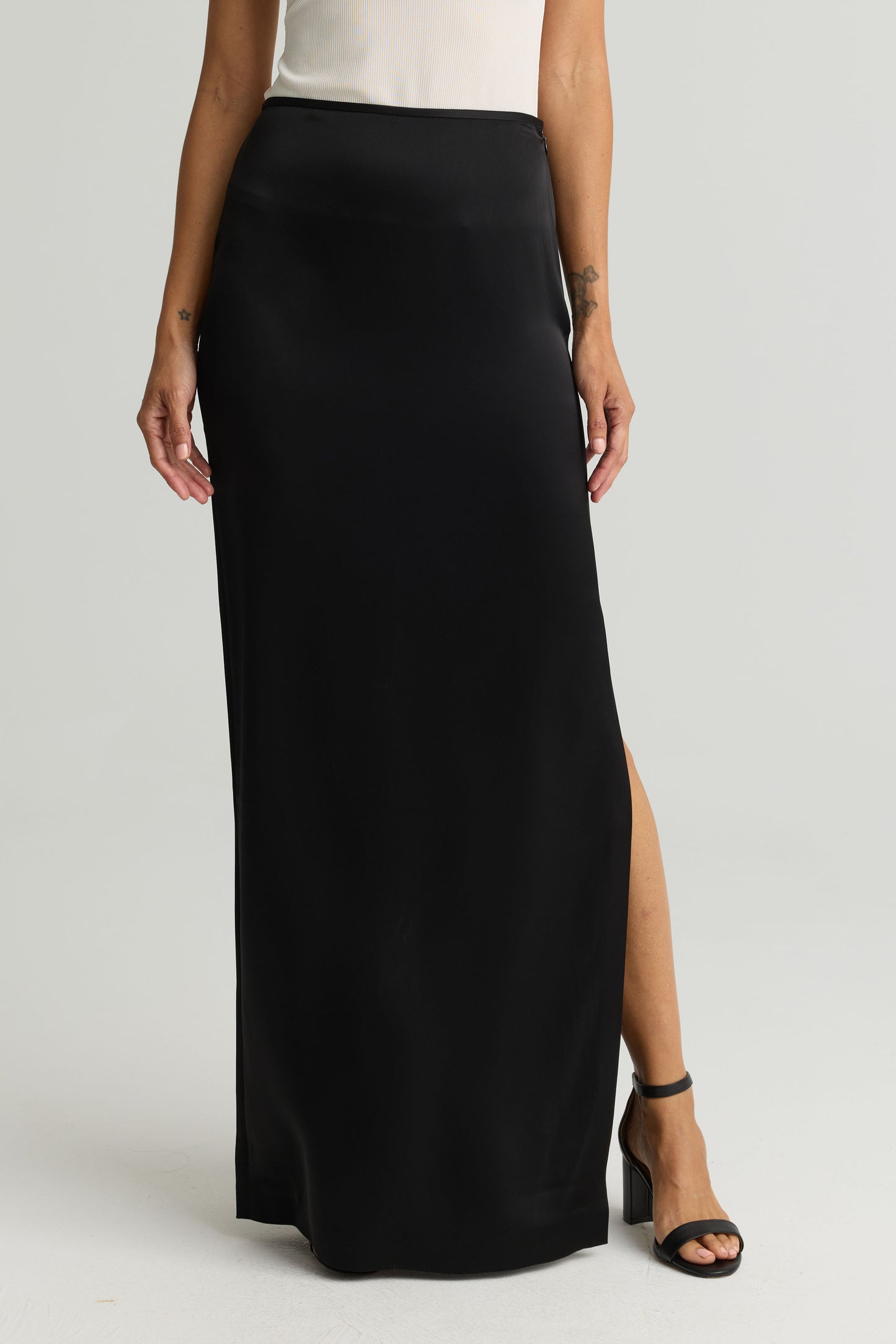 Liquid Satin Maxi Skirt