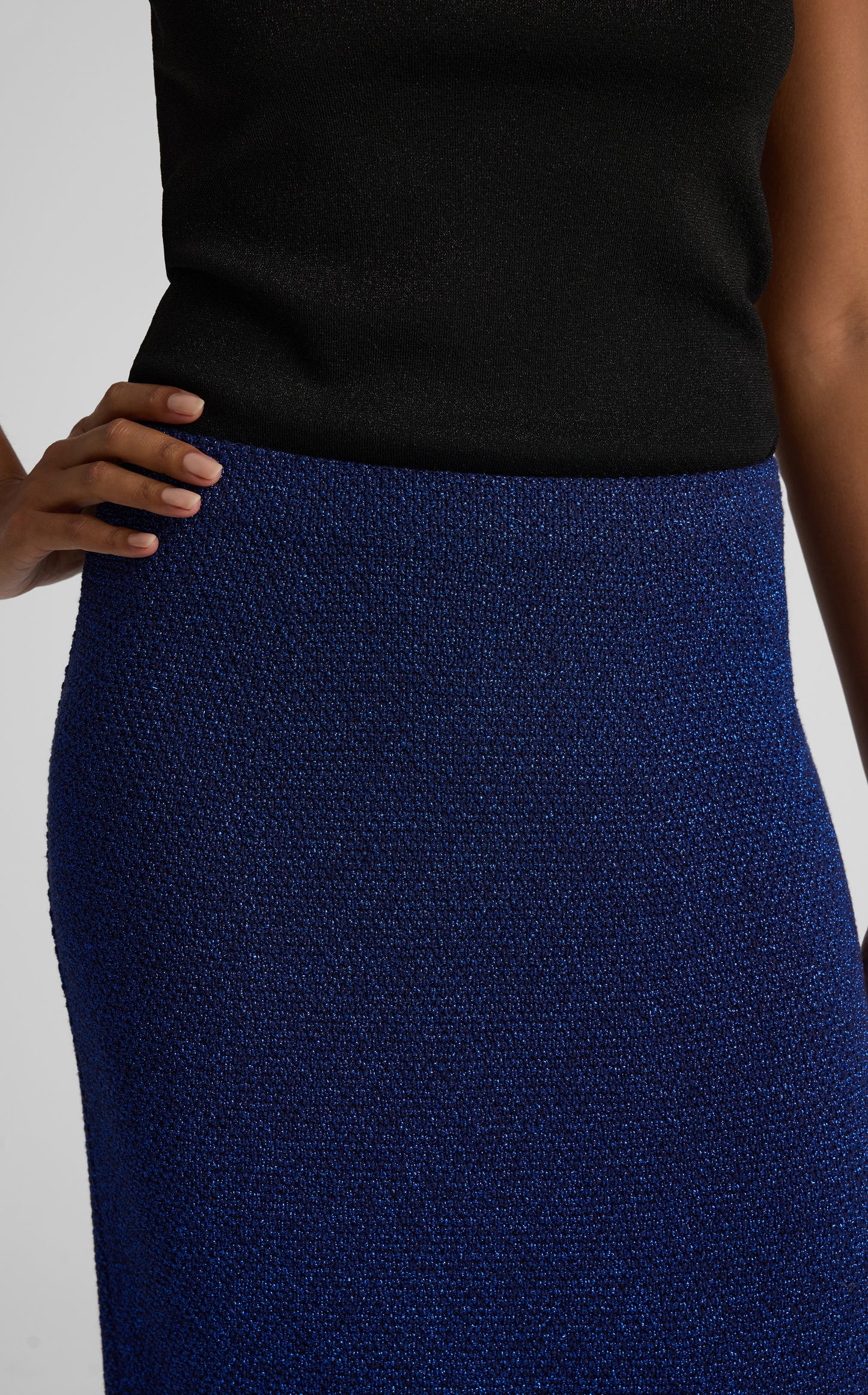Margot Skirt In Metallic Knit
