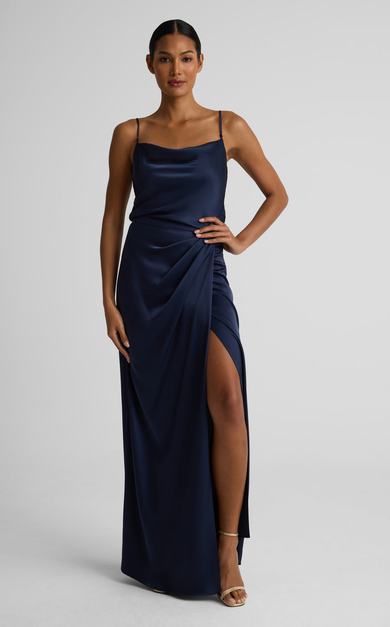 Penelope Skirt In Liquid Satin