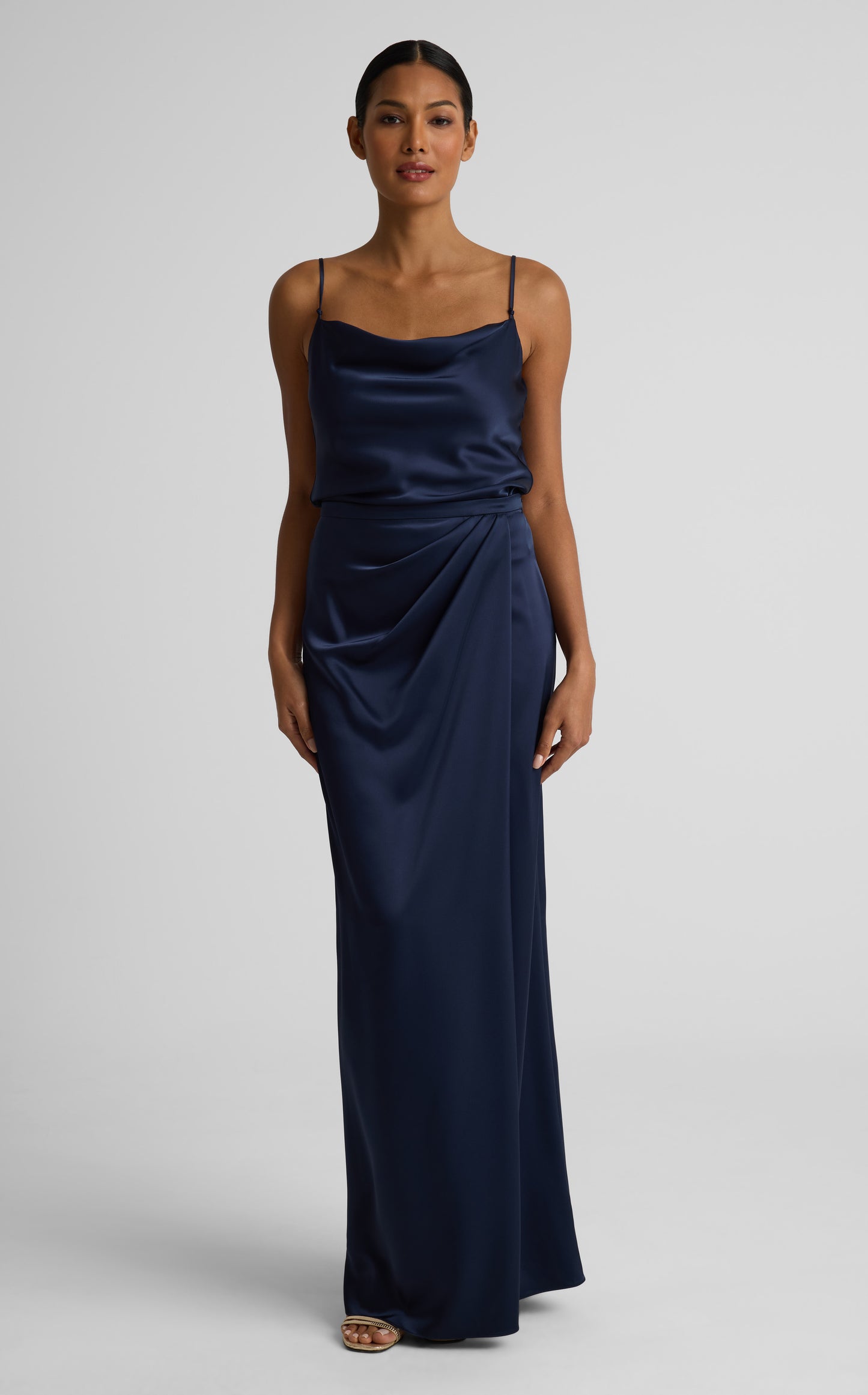 Penelope Skirt In Liquid Satin