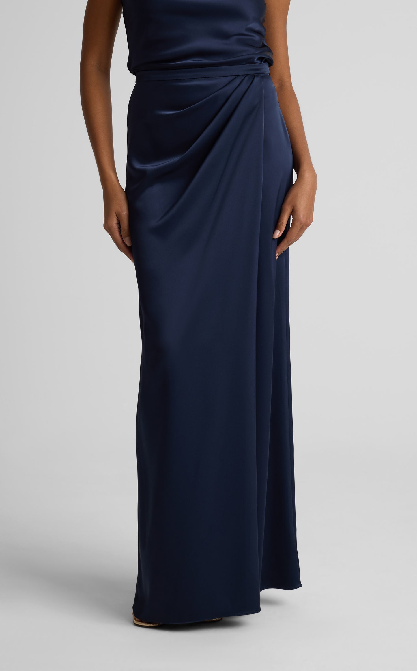 Penelope Skirt In Liquid Satin