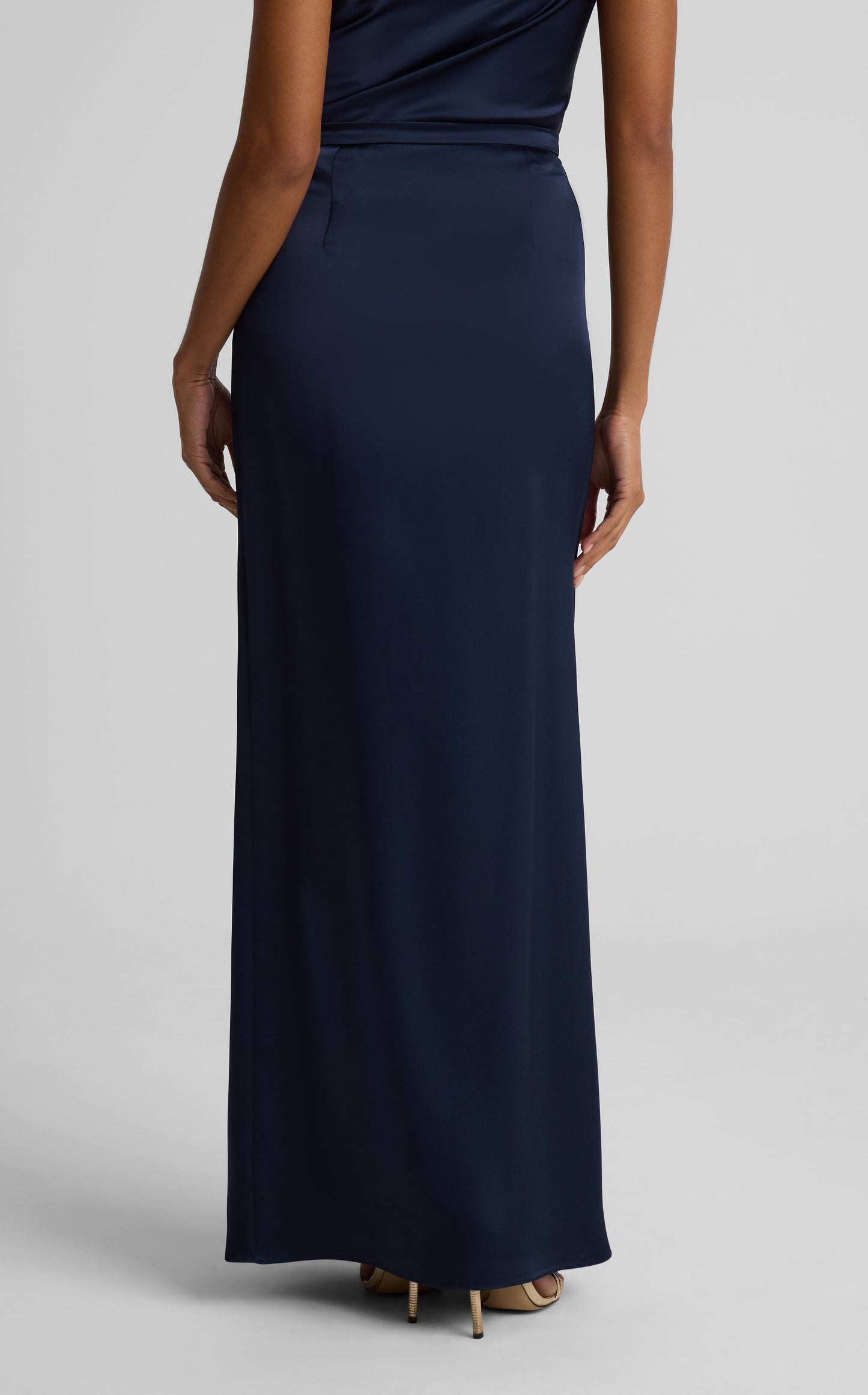 Penelope Skirt In Liquid Satin