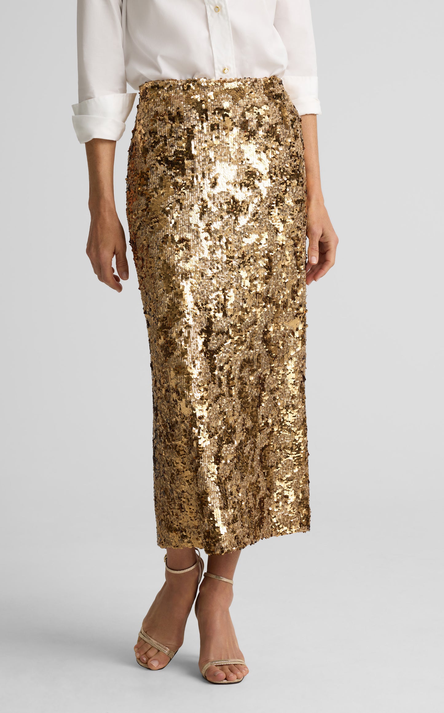 Stevie Skirt In Stretch Sequin Knit