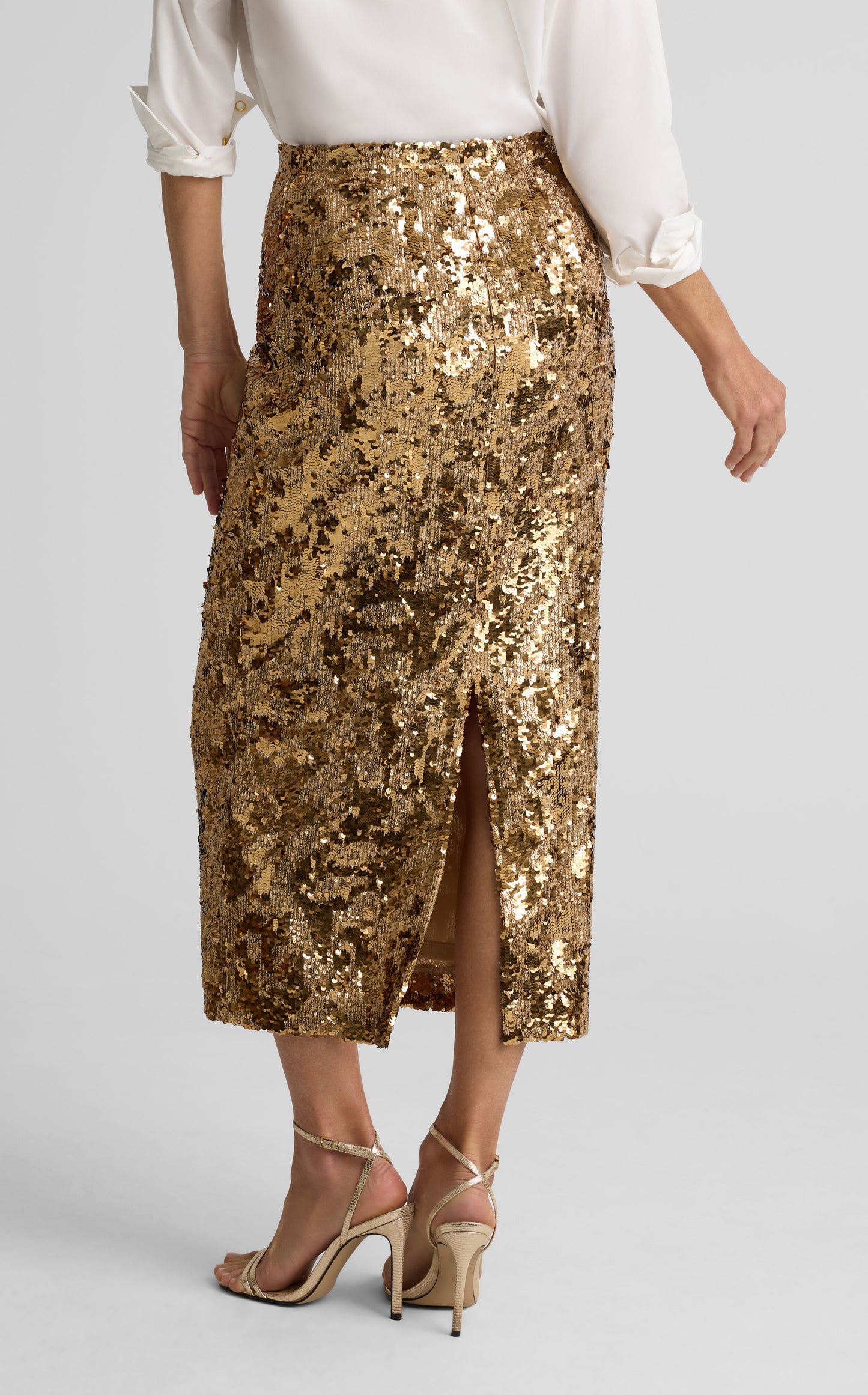 Stevie Skirt In Stretch Sequin Knit