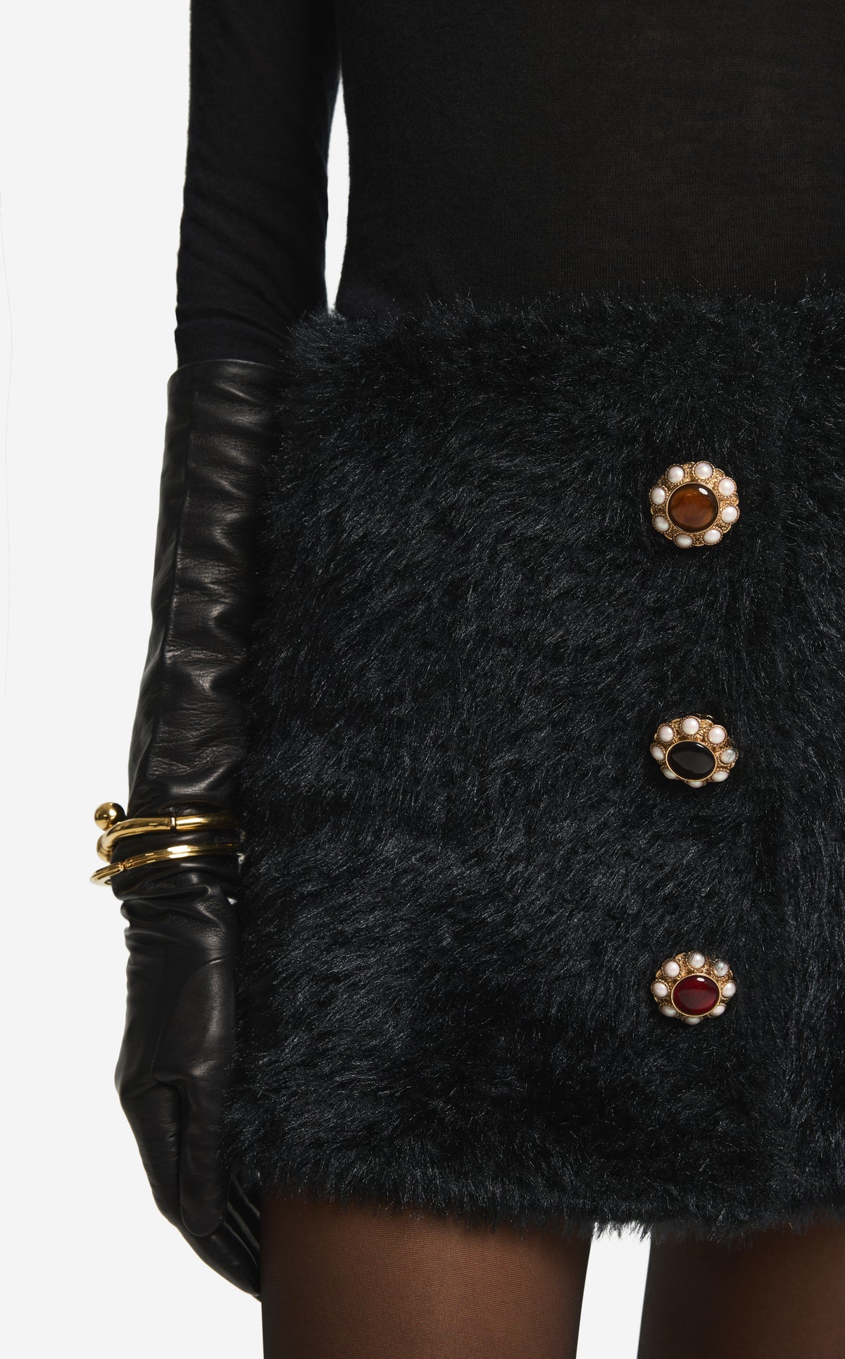 Skirt in Knit Fur