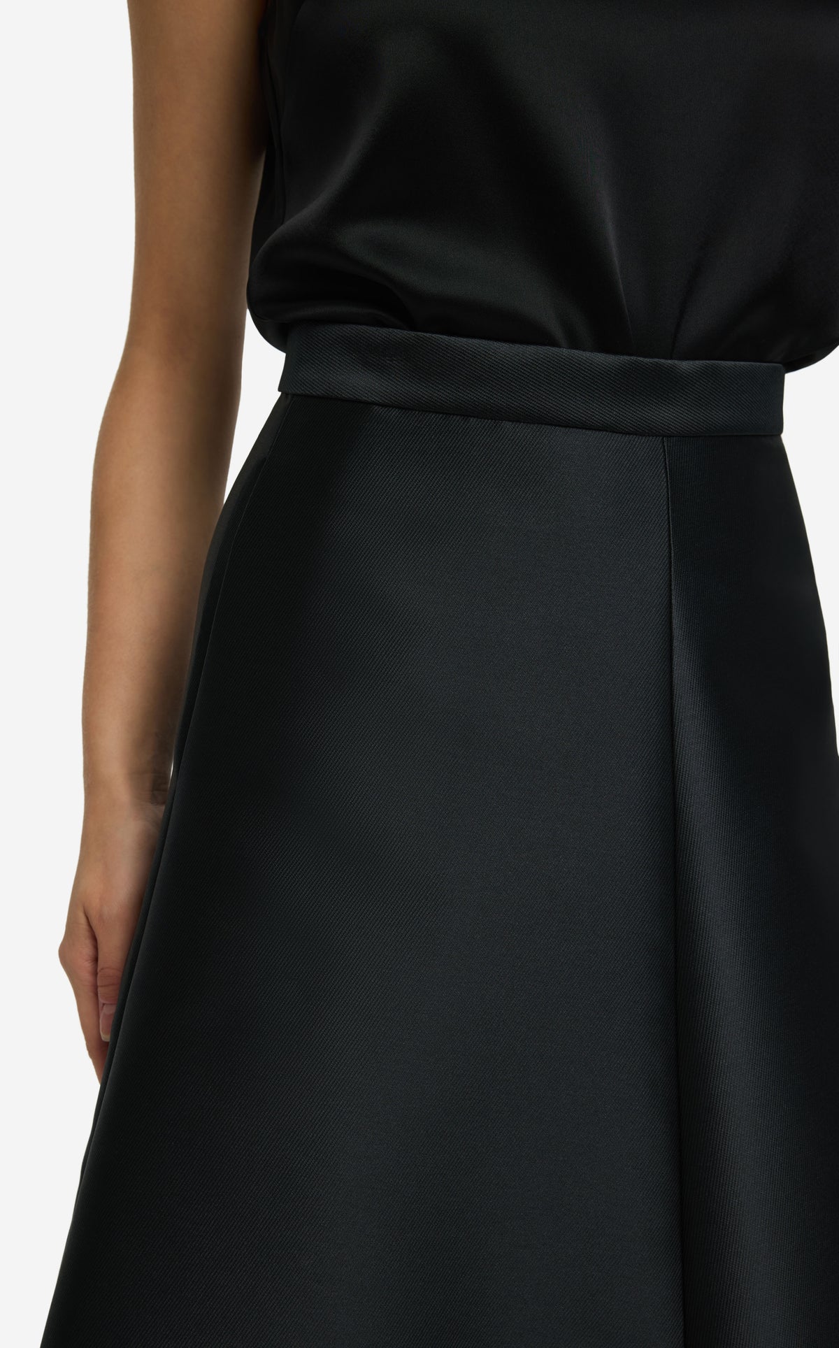 Skirt in Evening Faille Twill