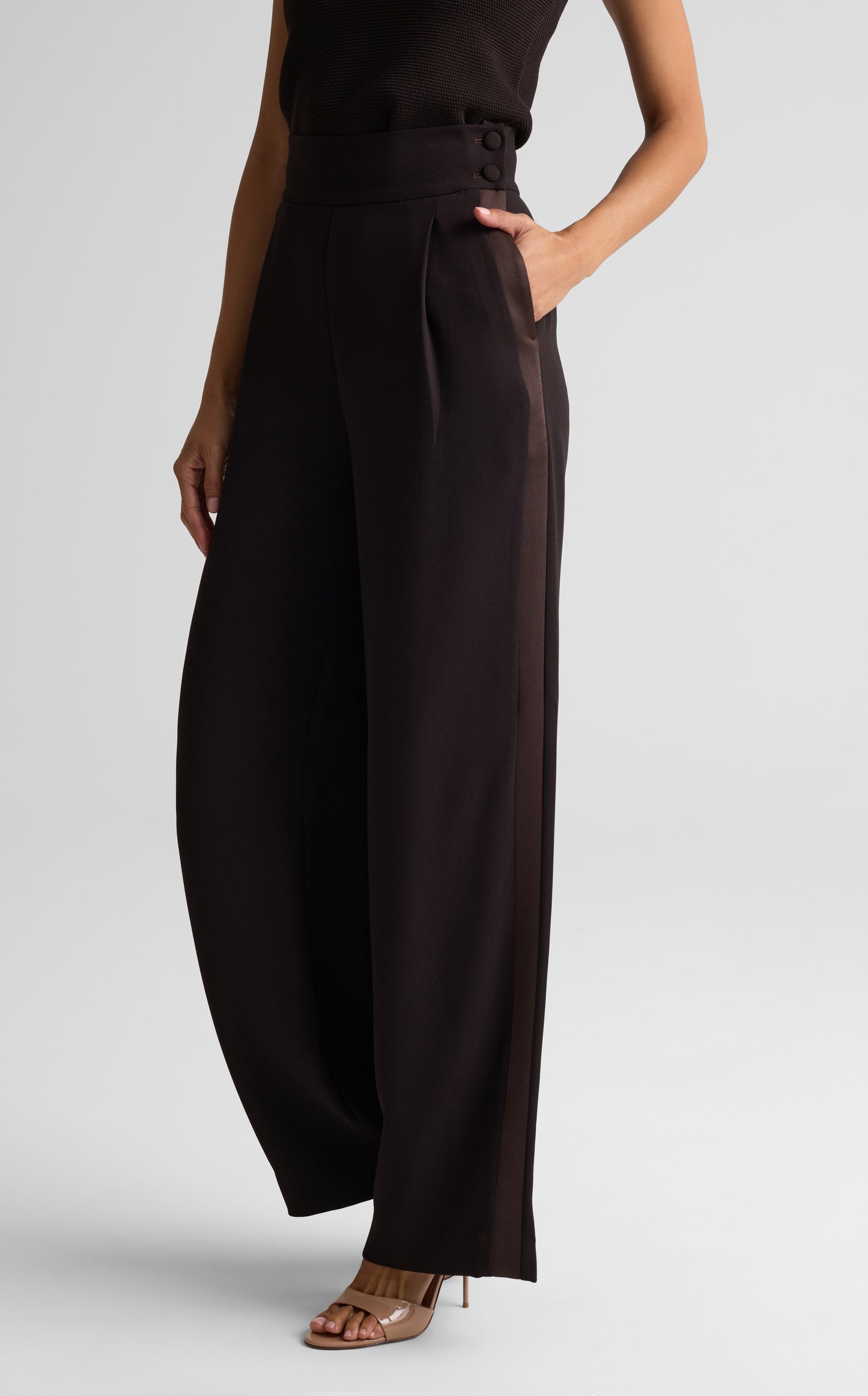 Satin Back Crepe Pant