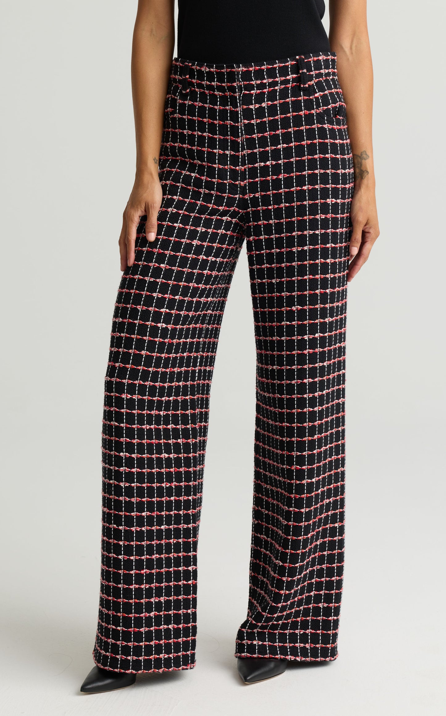Windowpane Tweed Pant