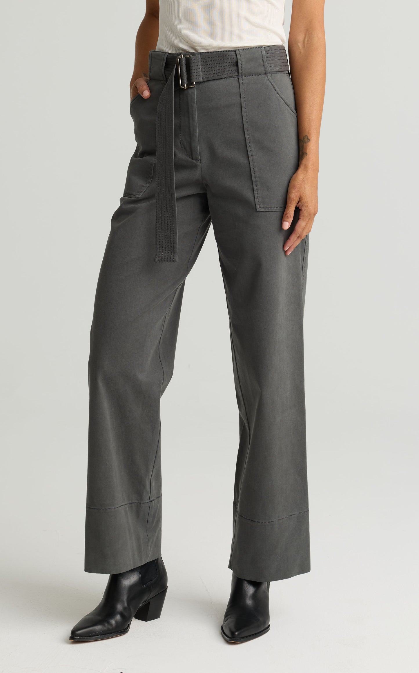 Stretch Cotton Canvas Pant - Shadow