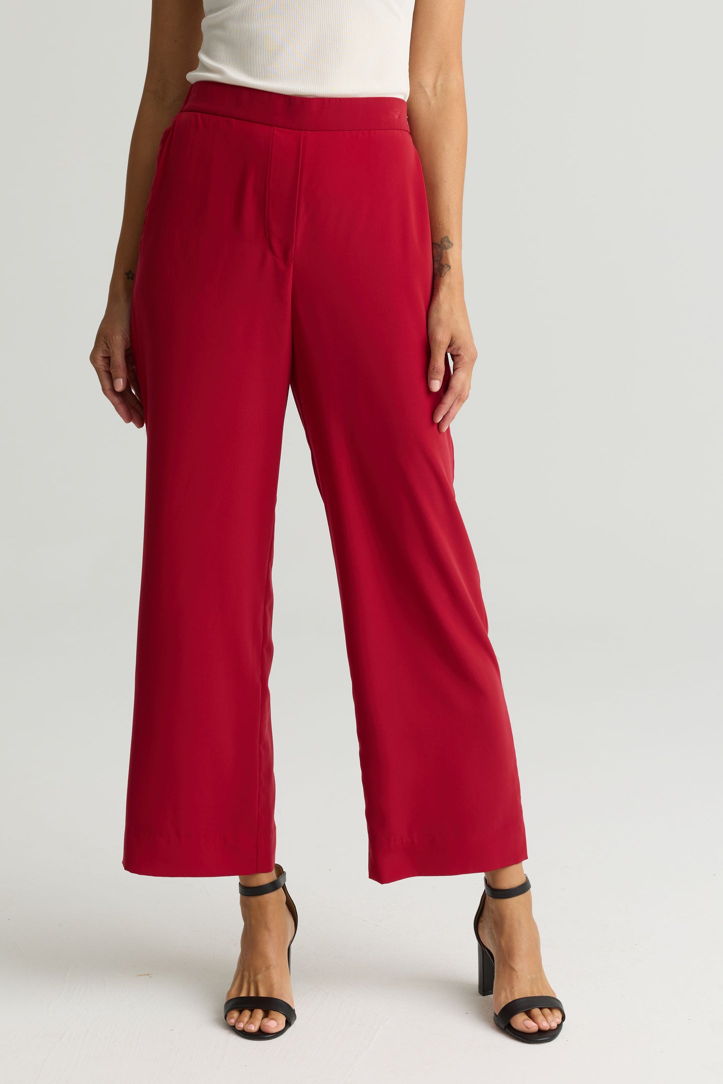 Peached Woven Wide Leg Pant