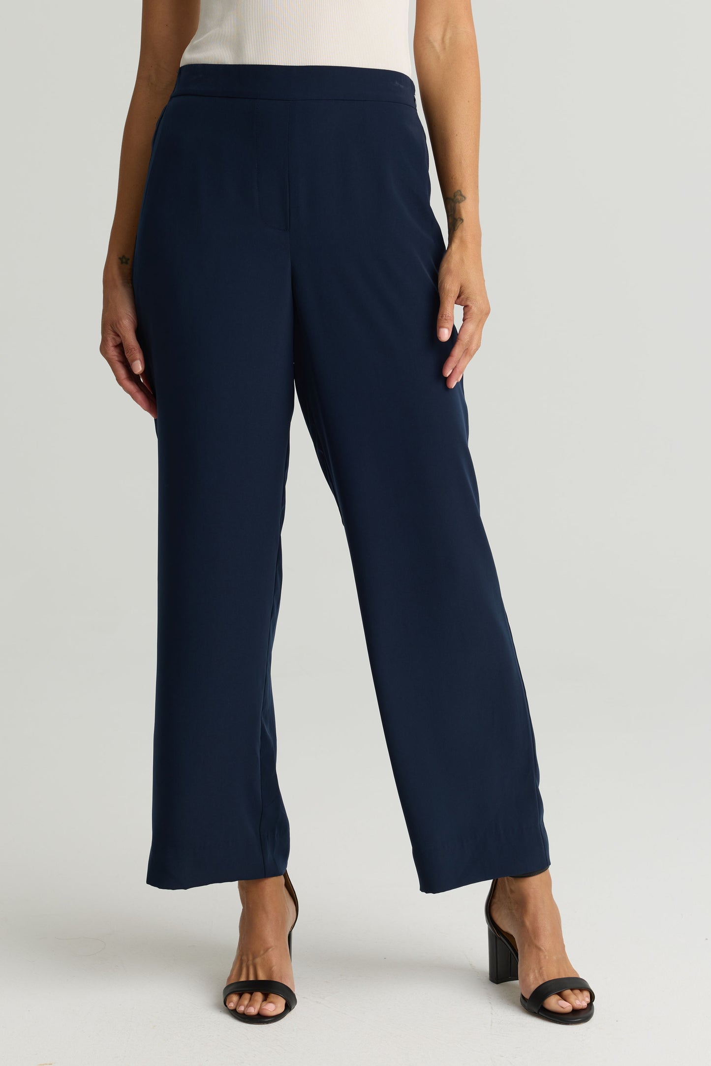 Peached Woven Wide-Leg Pant