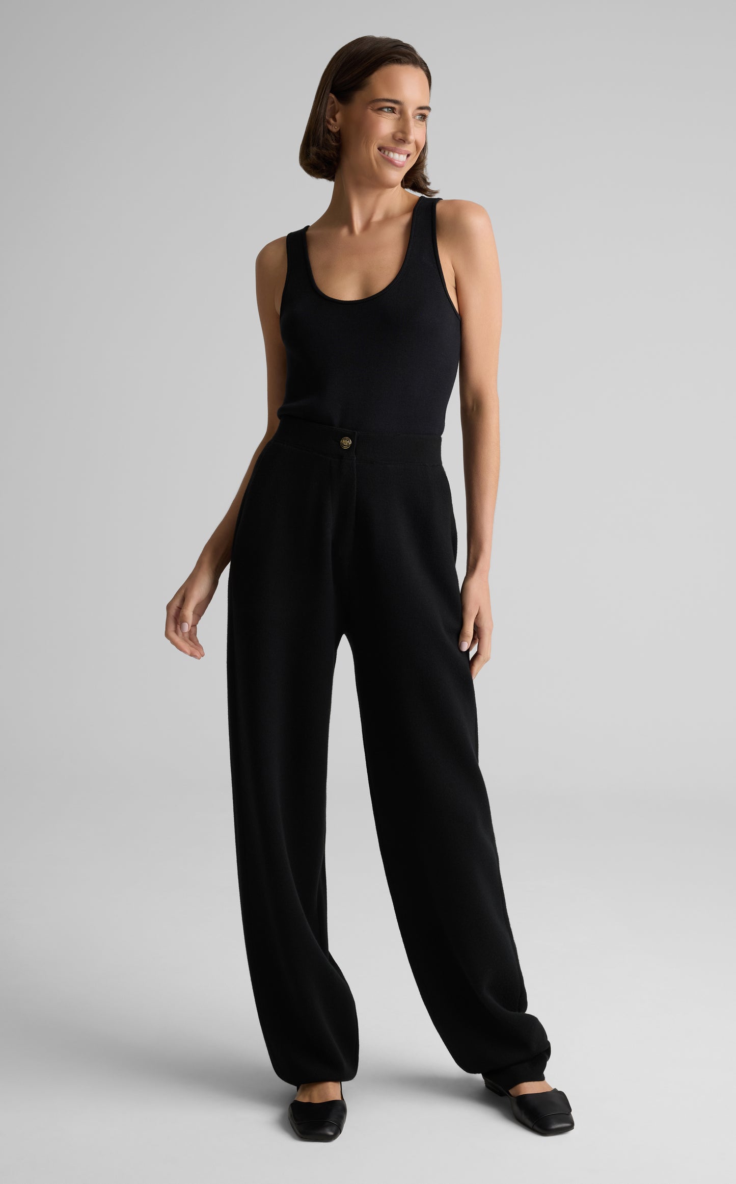 Gail Pant In Signature Doubleface Knit