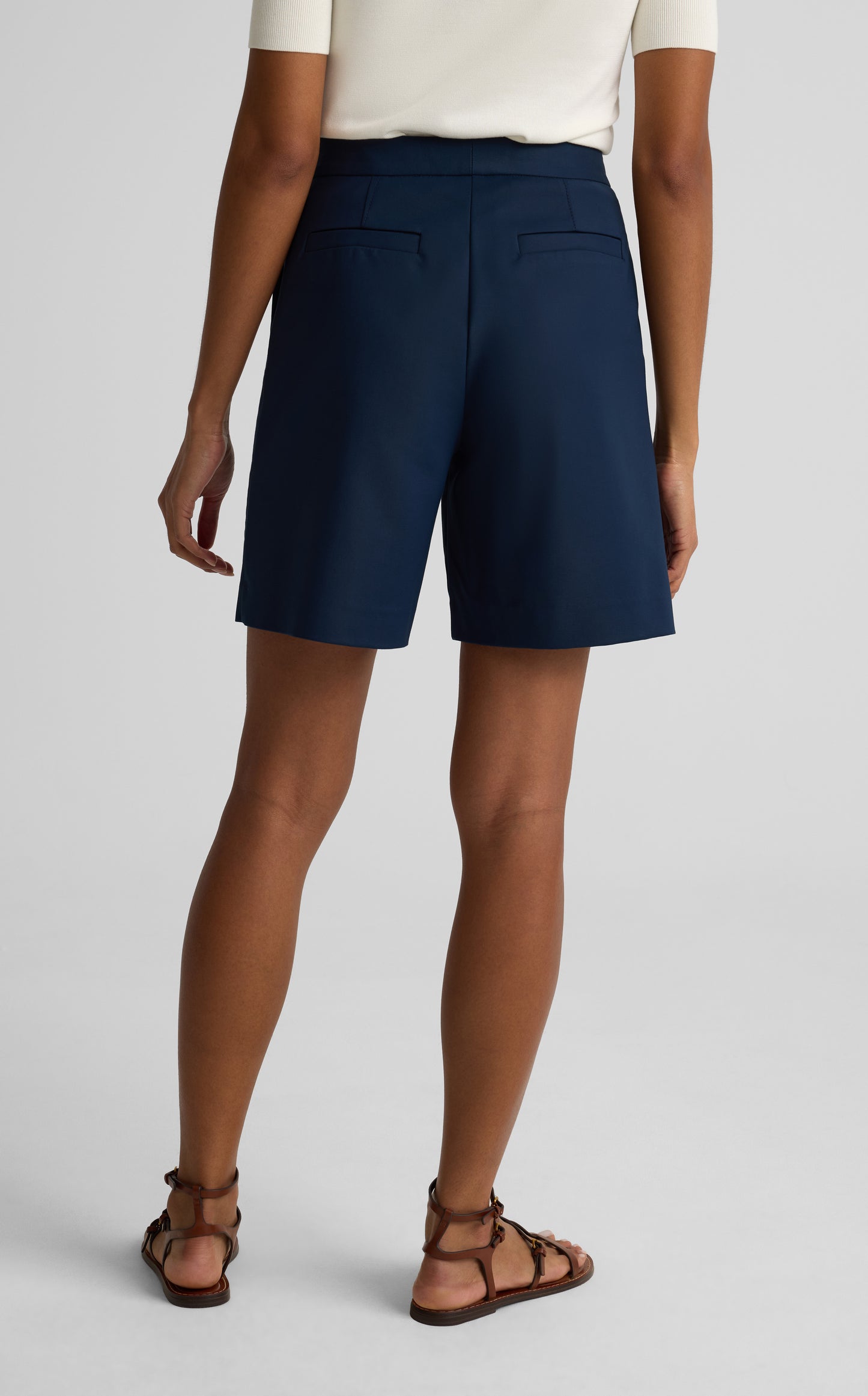 Spencer Short In Stretch Cotton Sateen