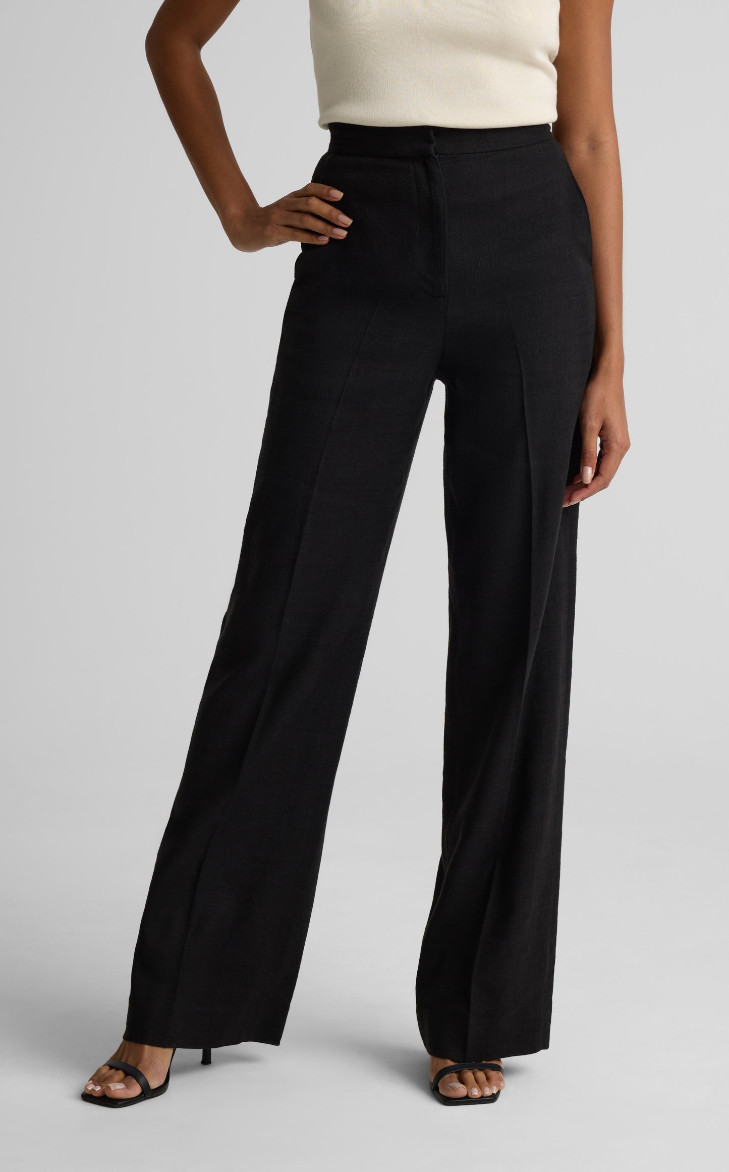 Maddie Pant In Stretch Linen Twill