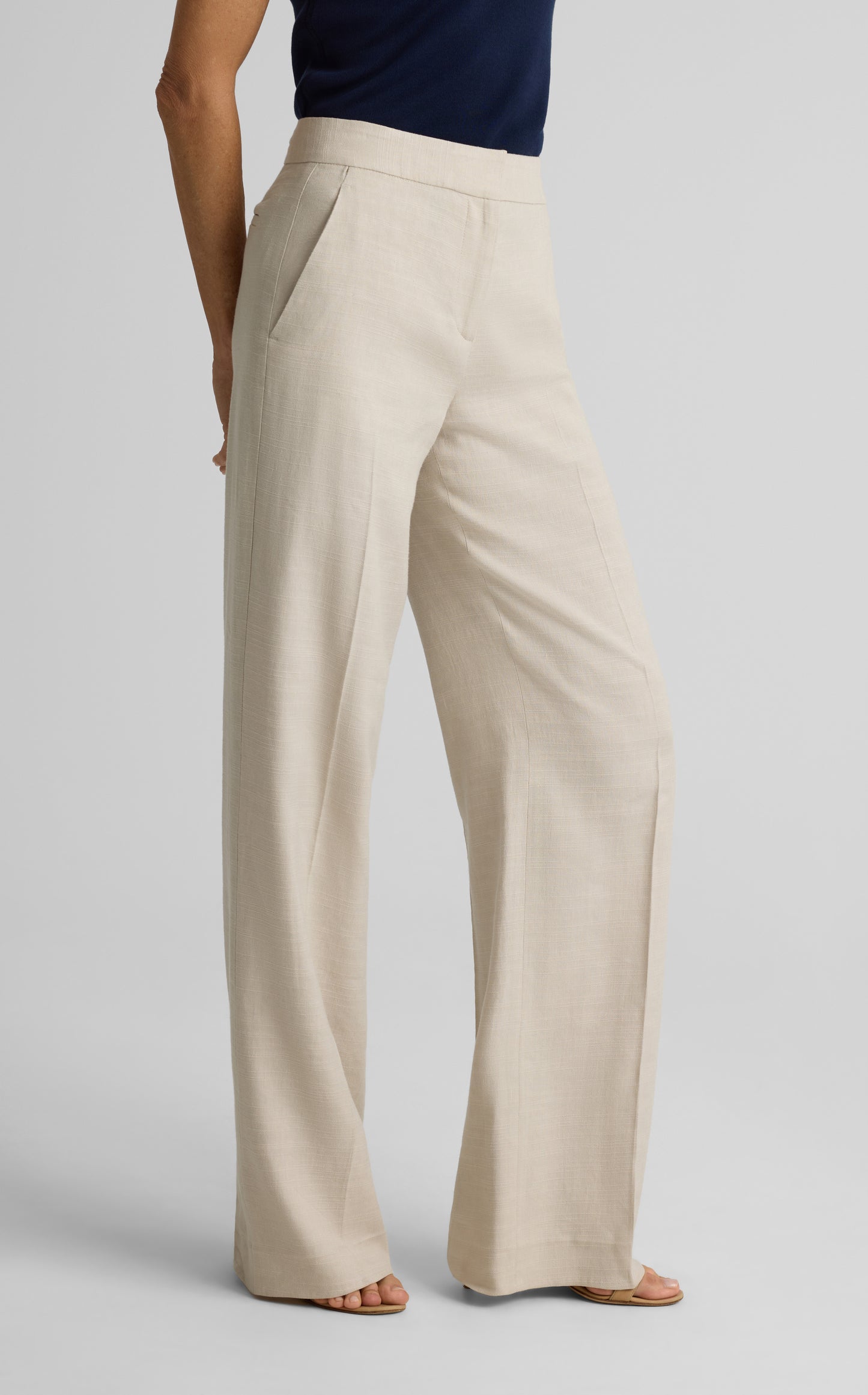 Maddie Pant In Stretch Linen Twill