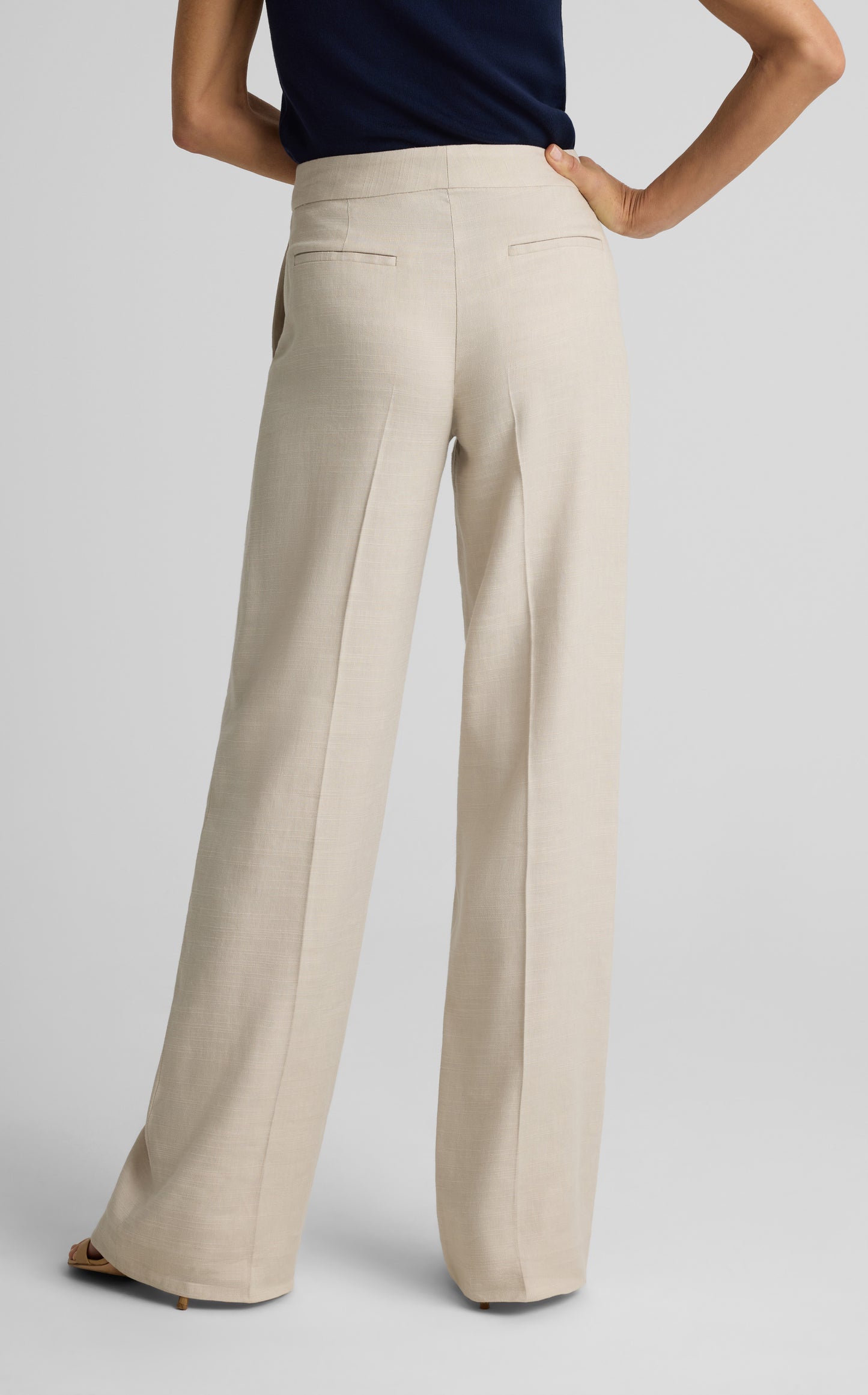 Maddie Pant In Stretch Linen Twill