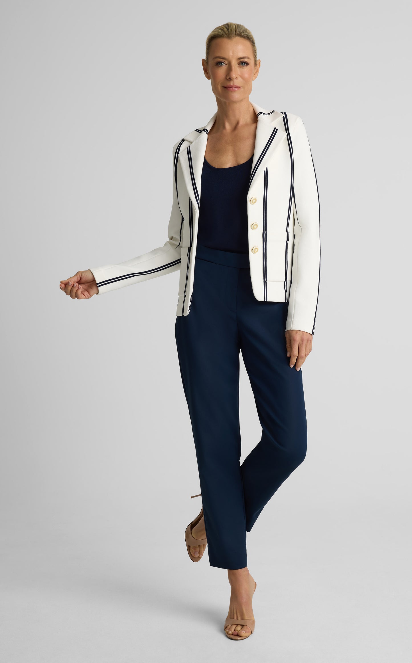 Isabel Pant In Stretch Cotton Sateen