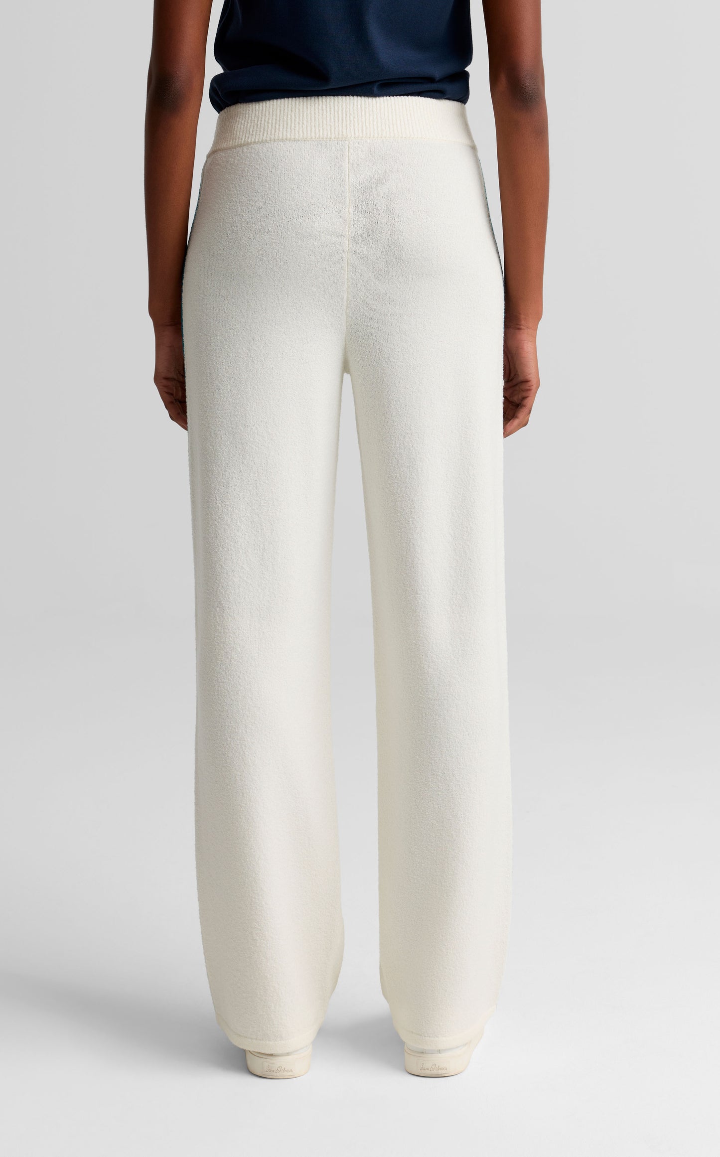 Side Stripe Straight Leg Knit Pant