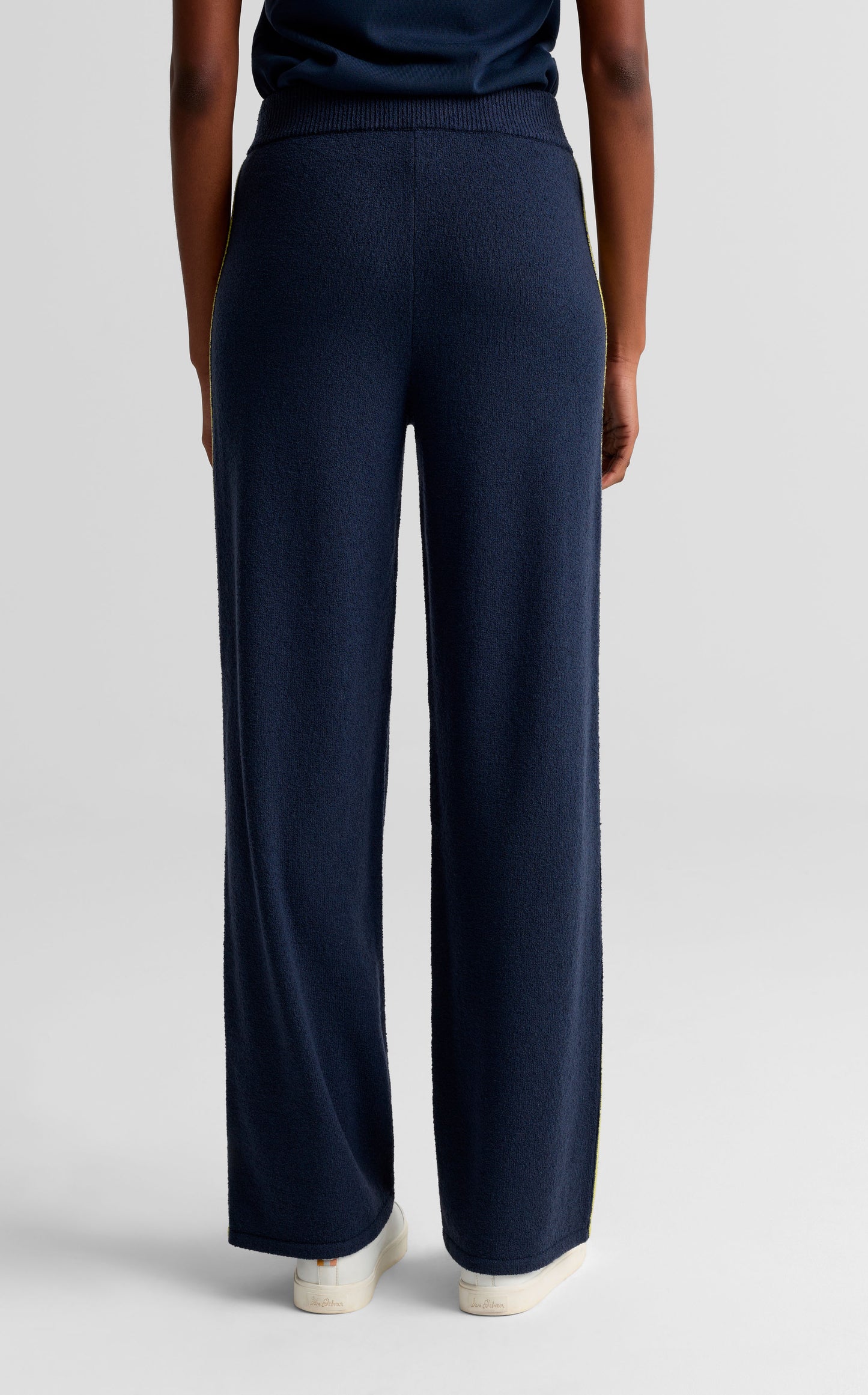 Side Stripe Straight Leg Knit Pant