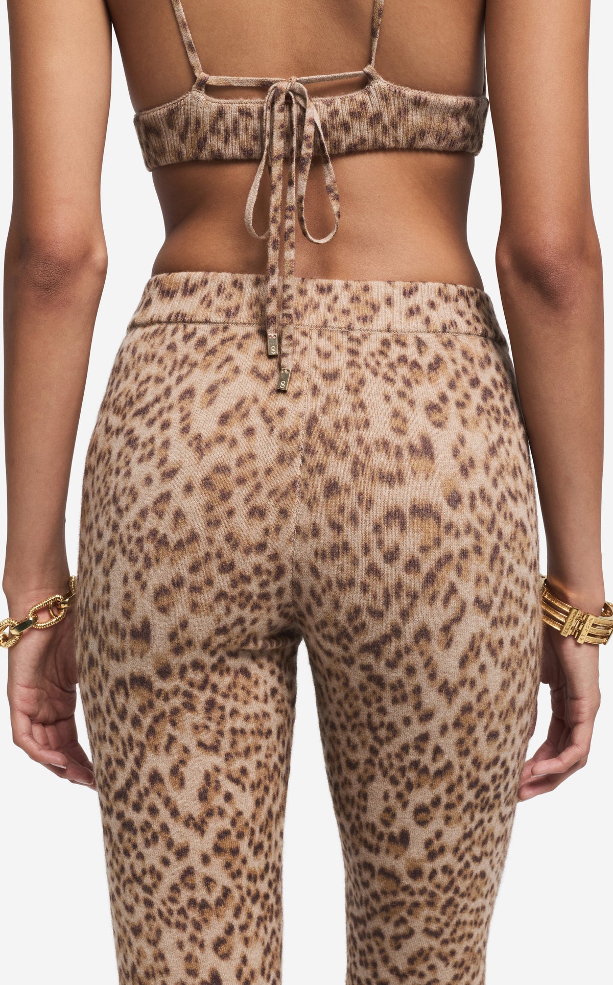 Capri Pant in Leopard Print Cashmere Blend
