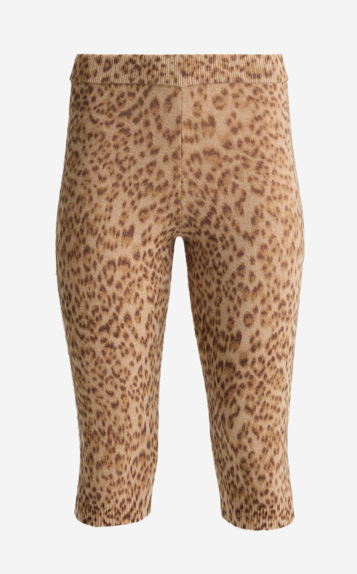 Capri Pant in Leopard Print Cashmere Blend