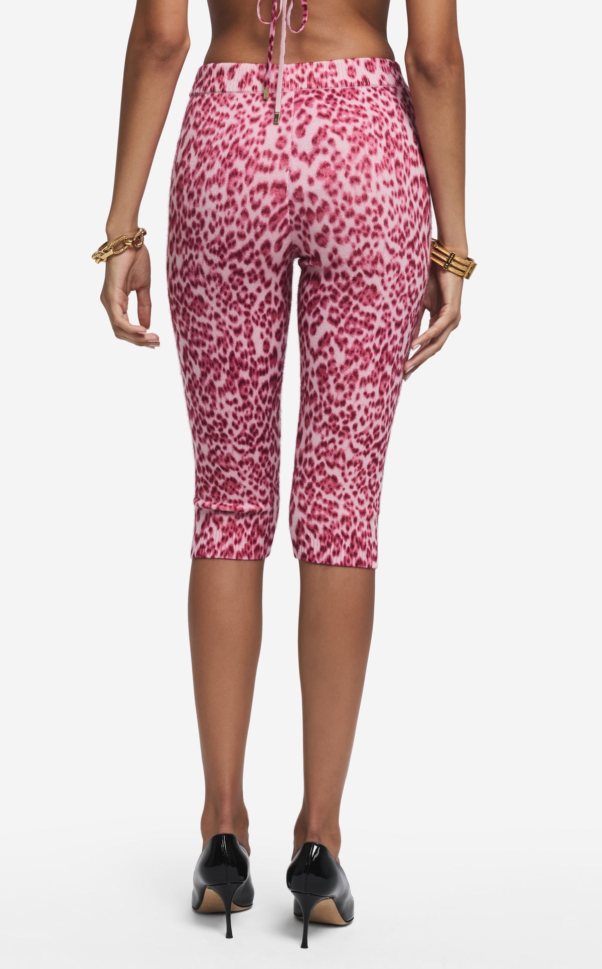 Capri Pant in Leopard Print Cashmere Blend