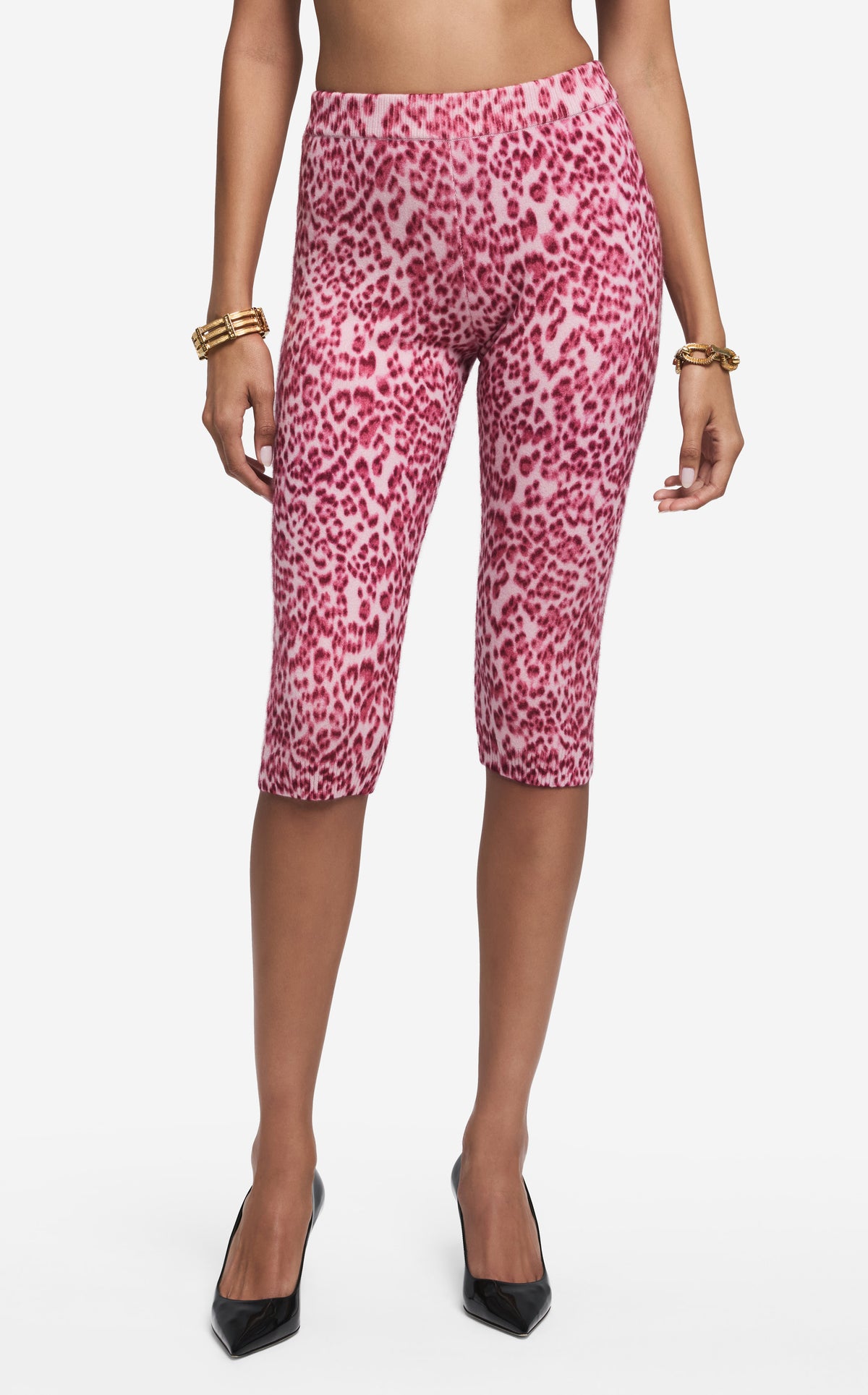 Capri Pant in Leopard Print Cashmere Blend