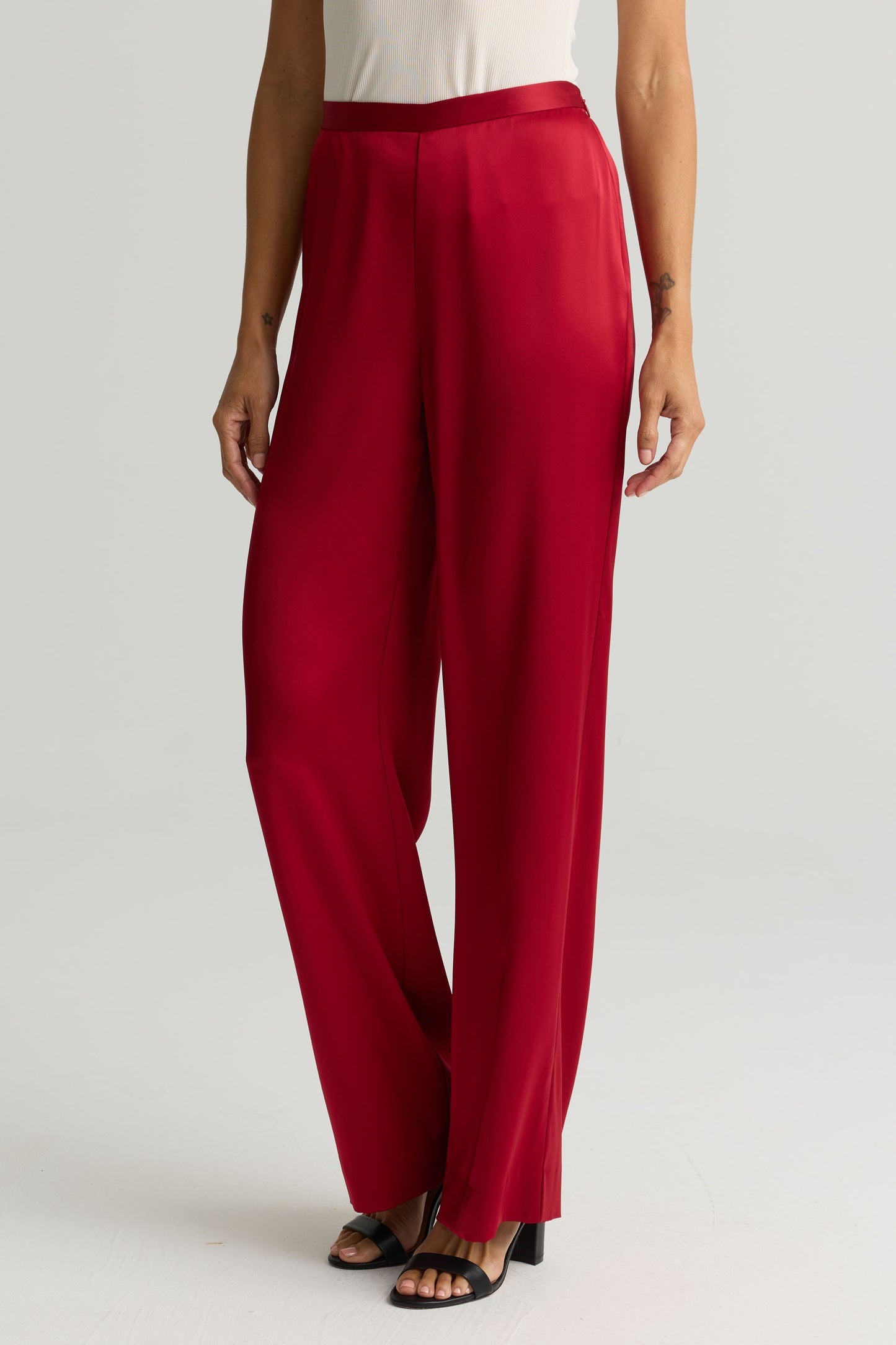 Liquid Satin Wide Leg Pant