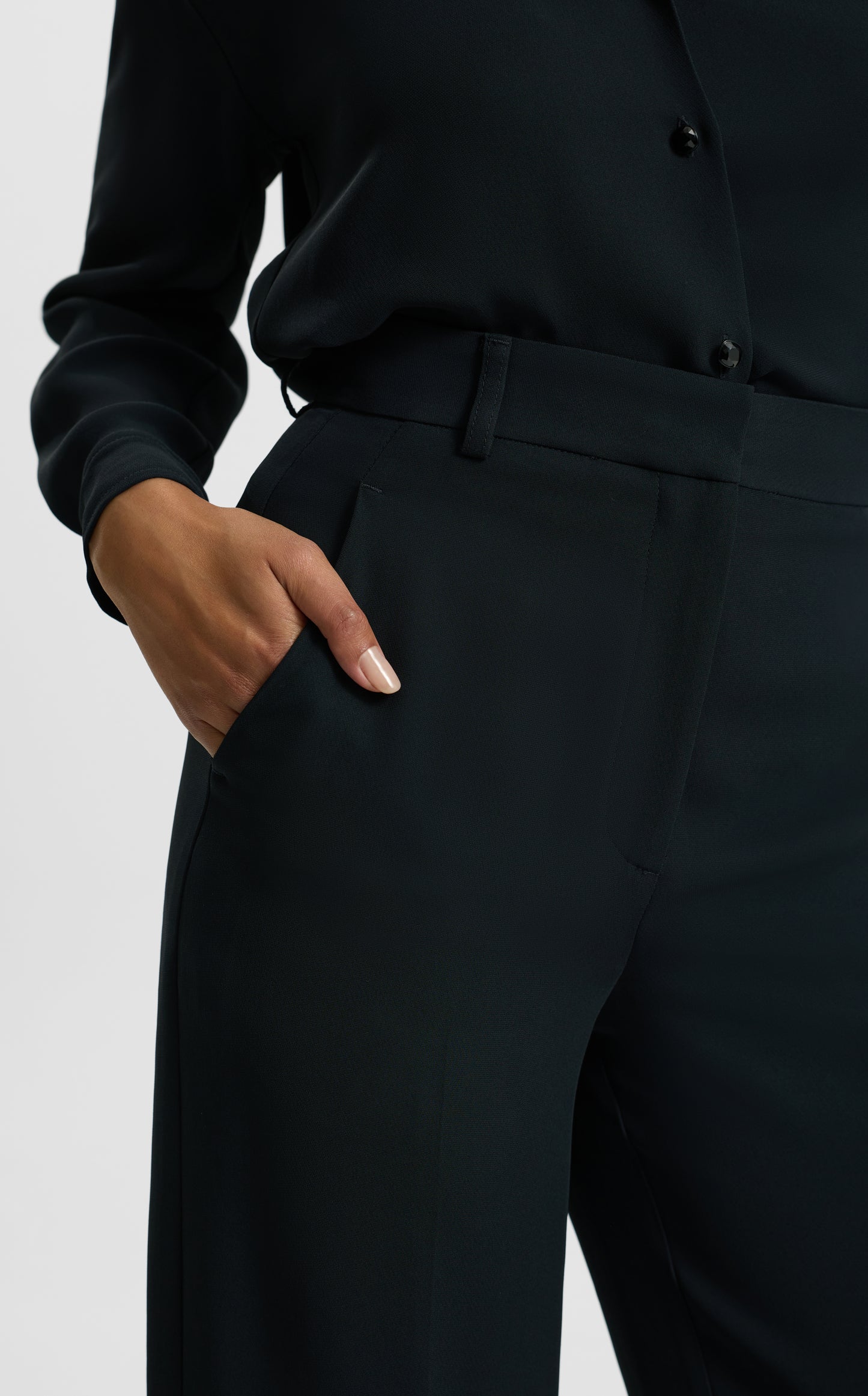 Maddie Pant In Heathered Crepe