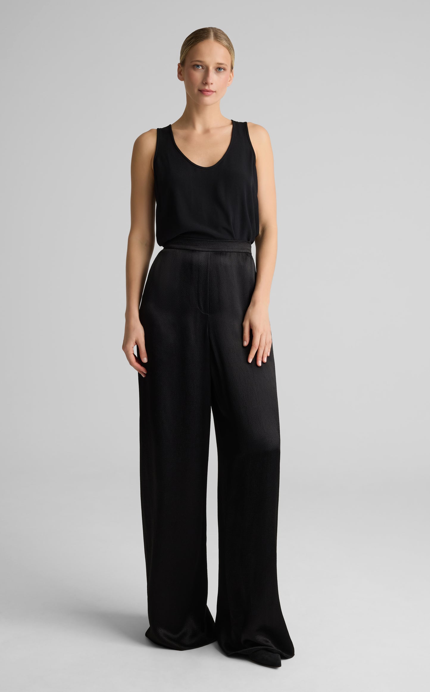 Maddie Pant in Hammered Satin