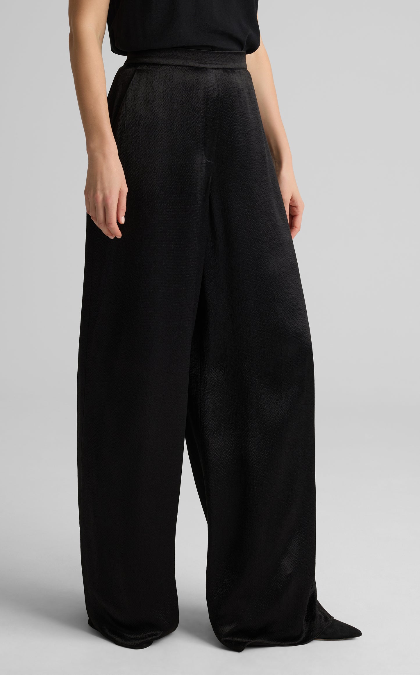 Maddie Pant in Hammered Satin