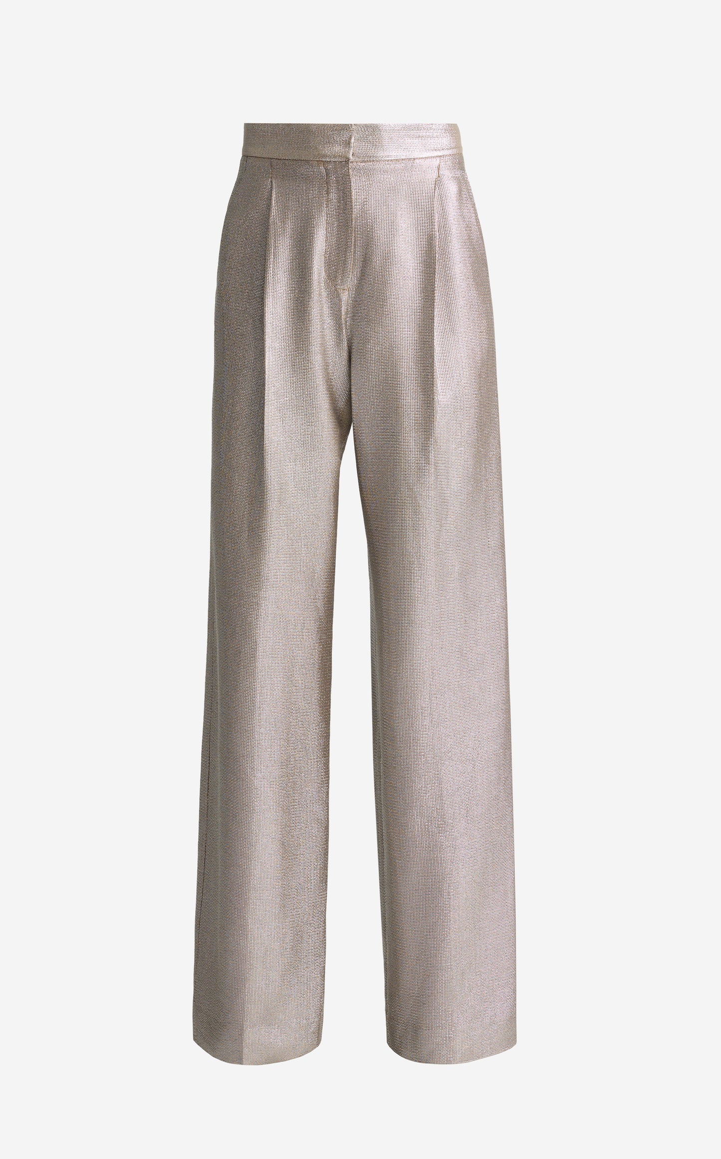 Chloe Pant in Soft Lamé Suiting