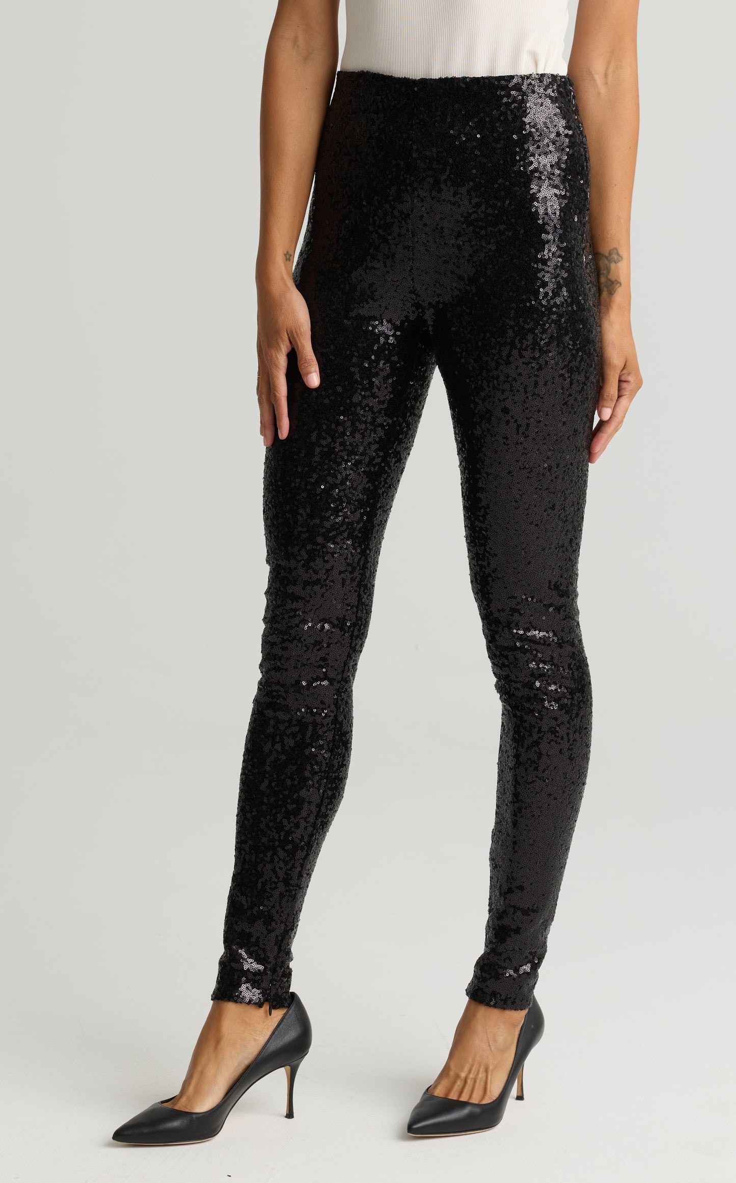 Crushed Sequin Jersey Legging