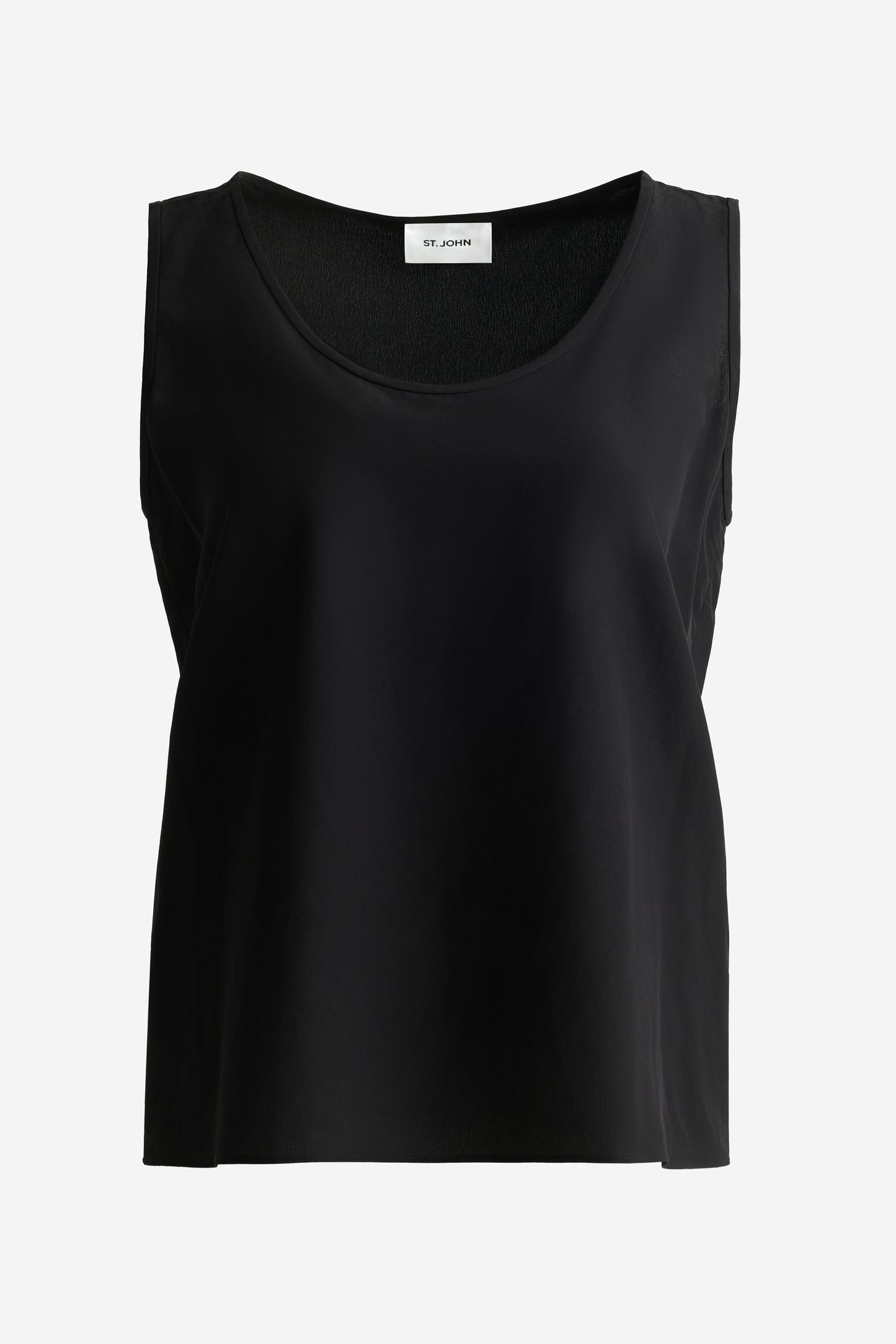 Silk Blend Scoop Neck Shell