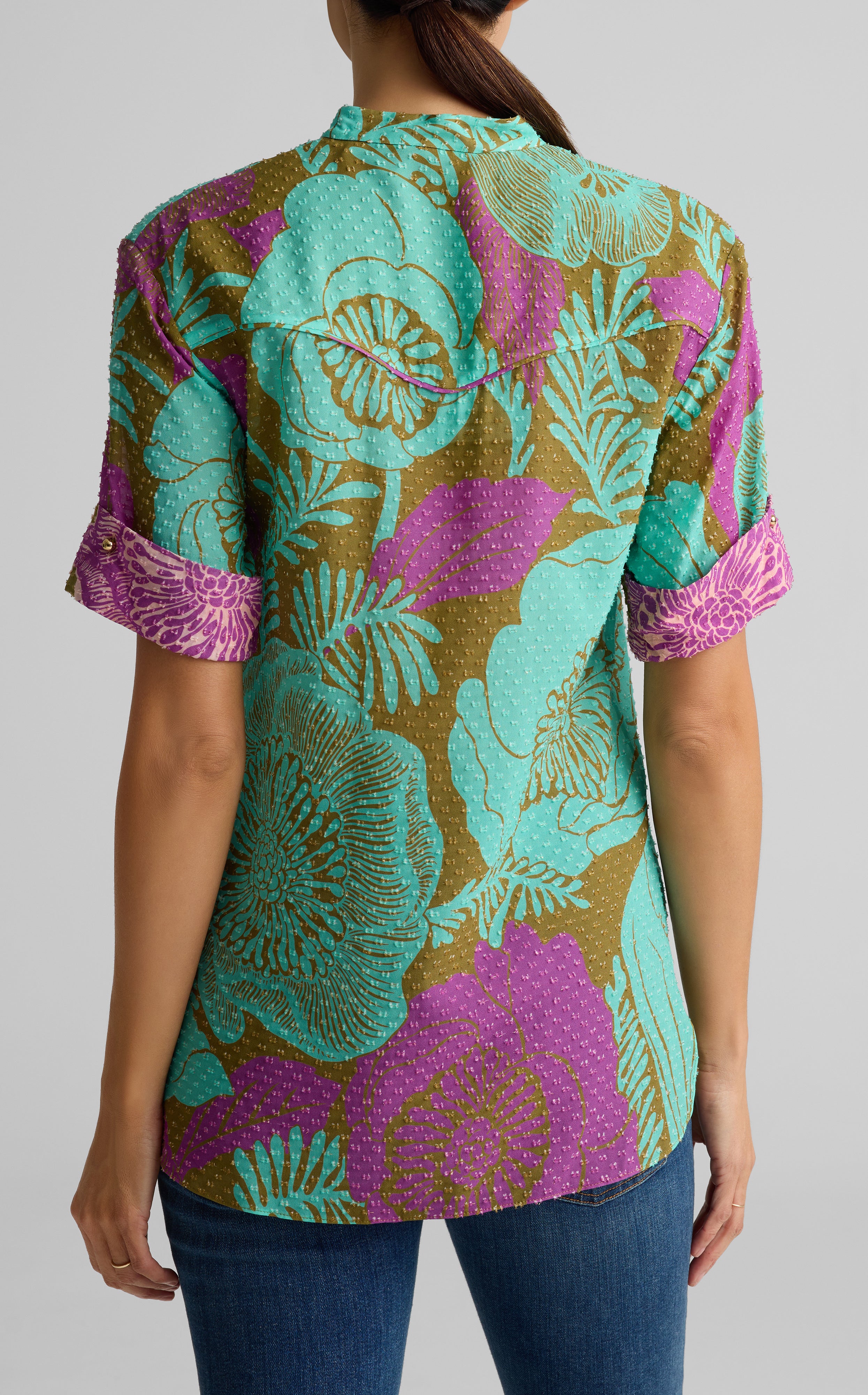 Poppy Print Short Sleeve Top 2