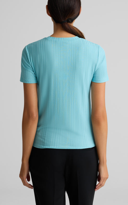 Rib Jersey Knit Tee