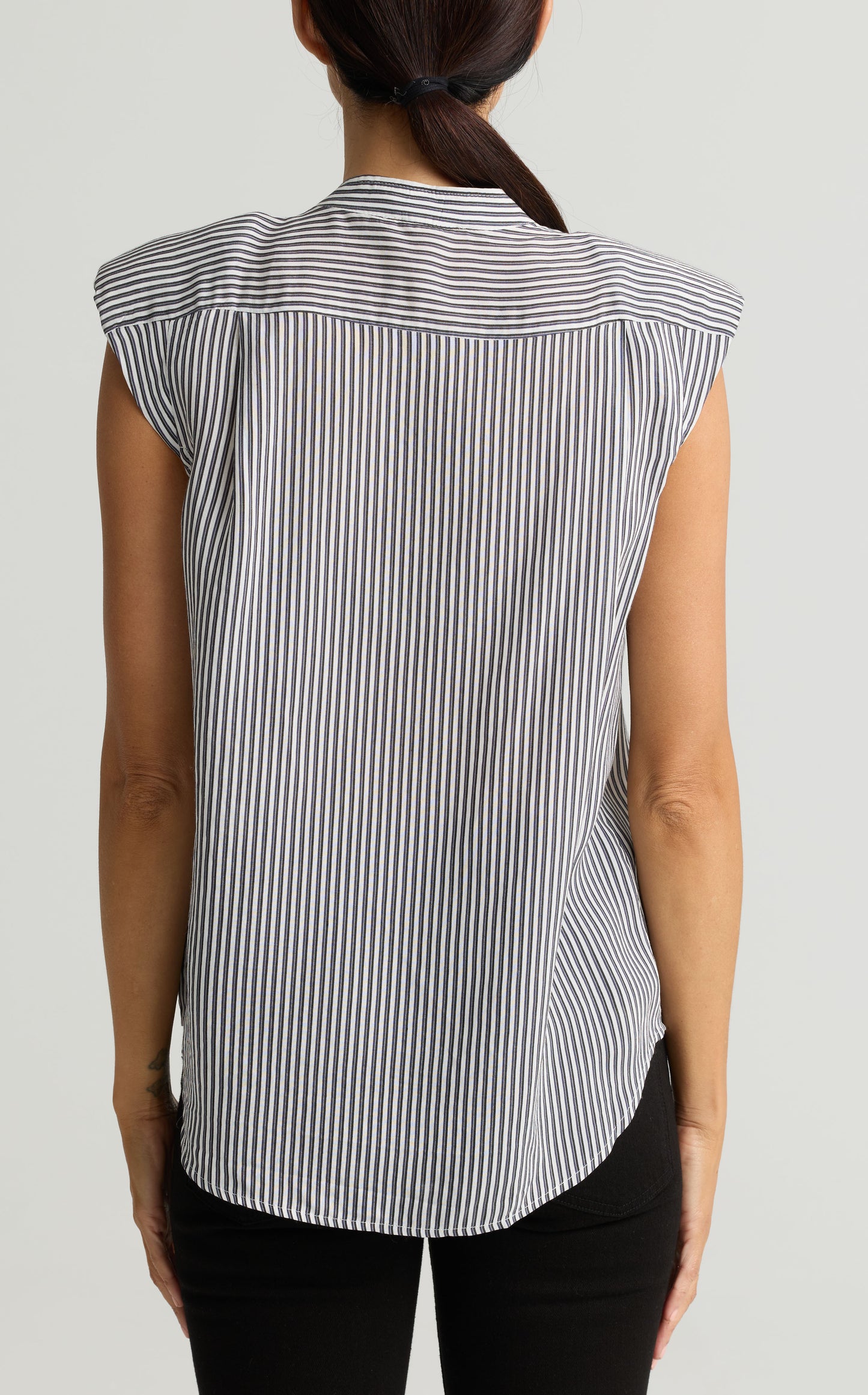 Striped Cap Sleeve Top