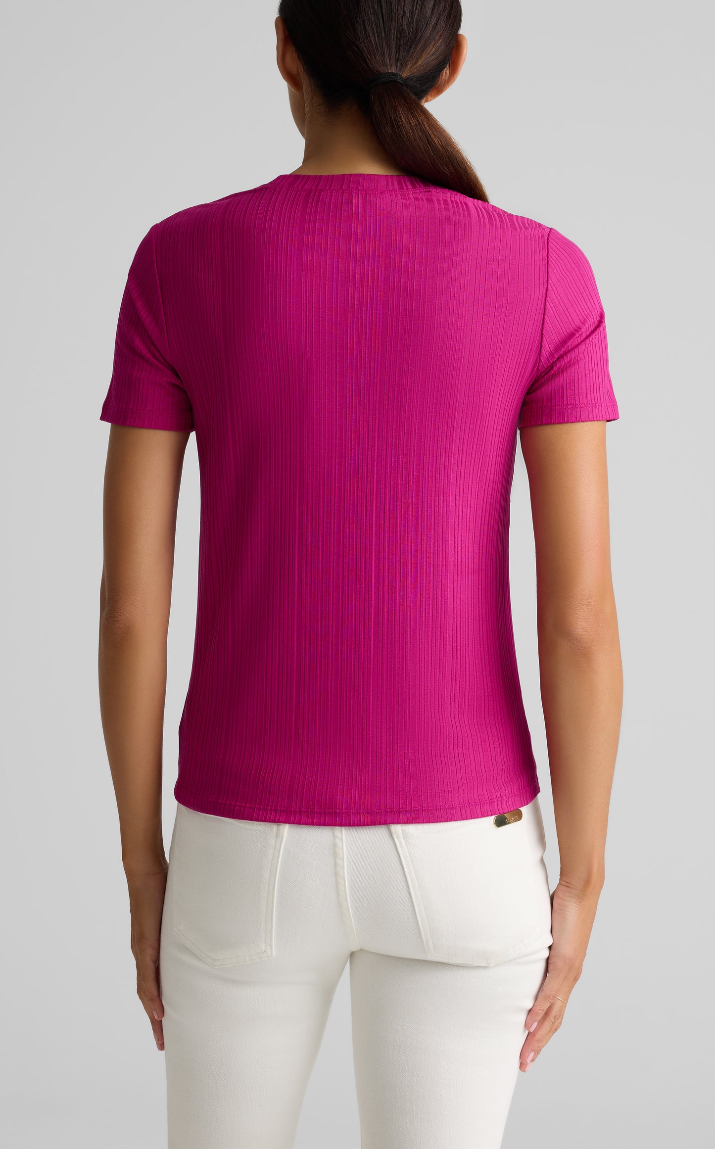 Sleek Rib Jersey Knit Top