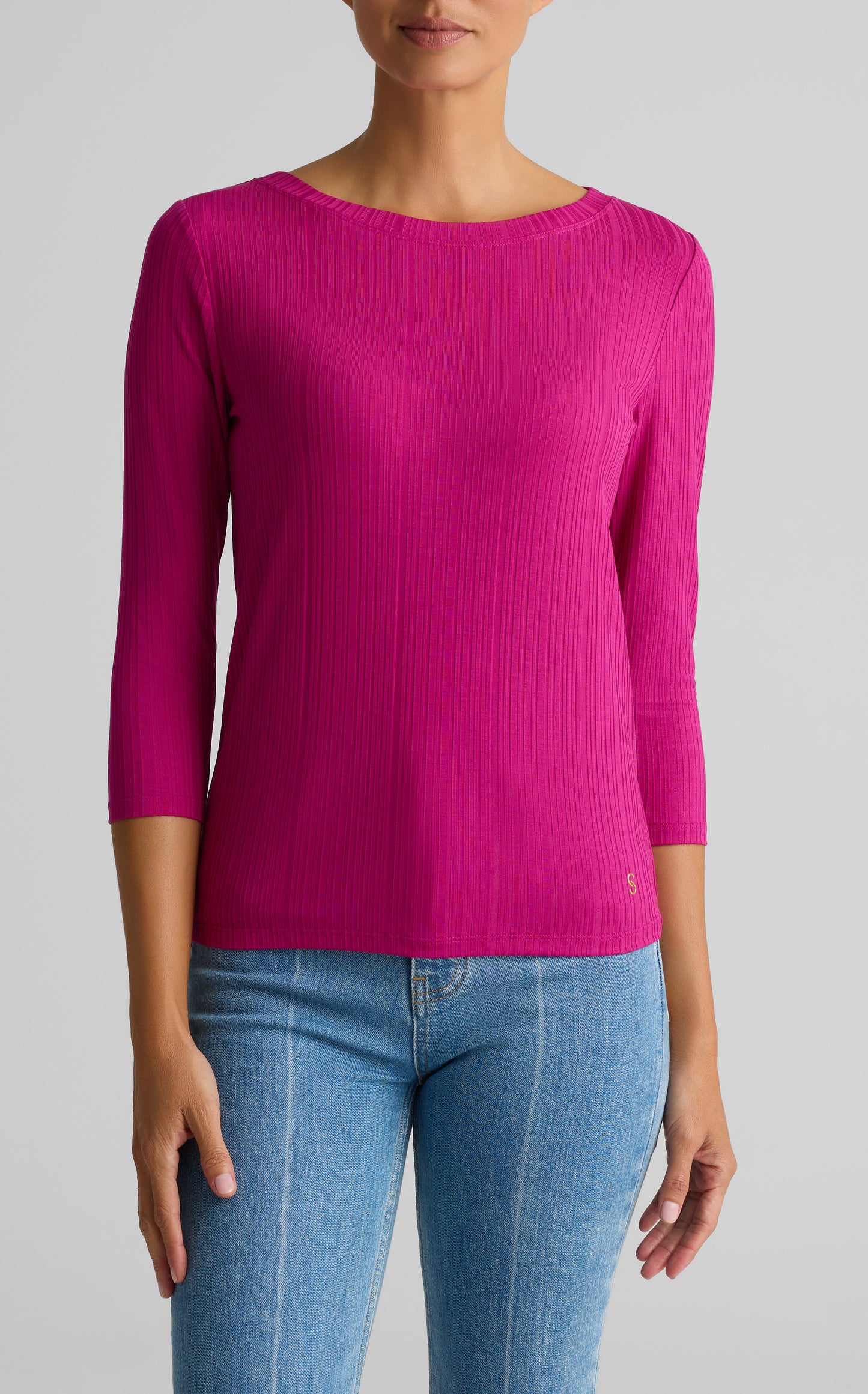 Boatneck Rib Jersey Top
