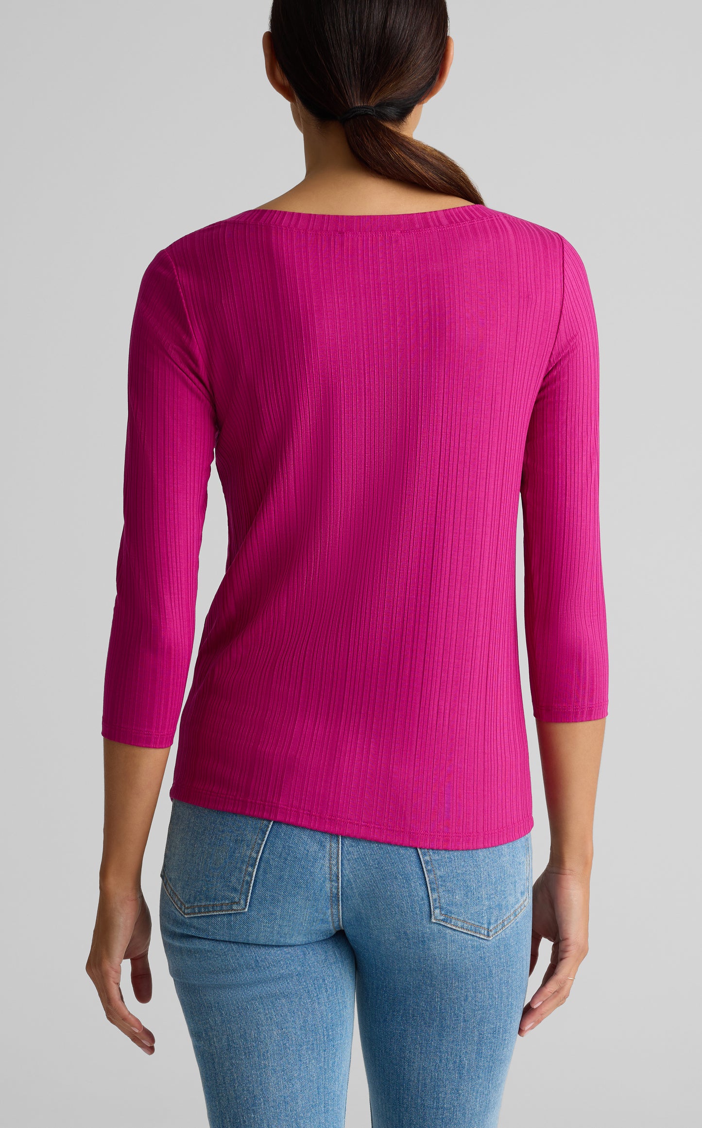 Boatneck Rib Jersey Top