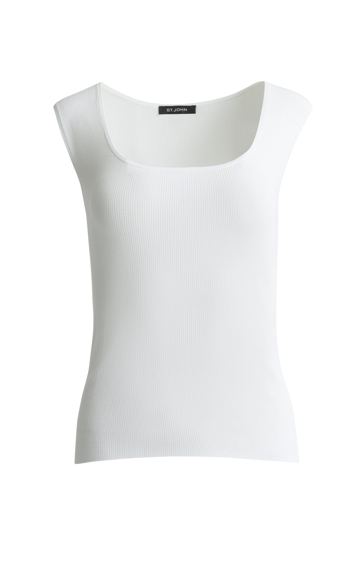 Stretch Rib Knit Shell