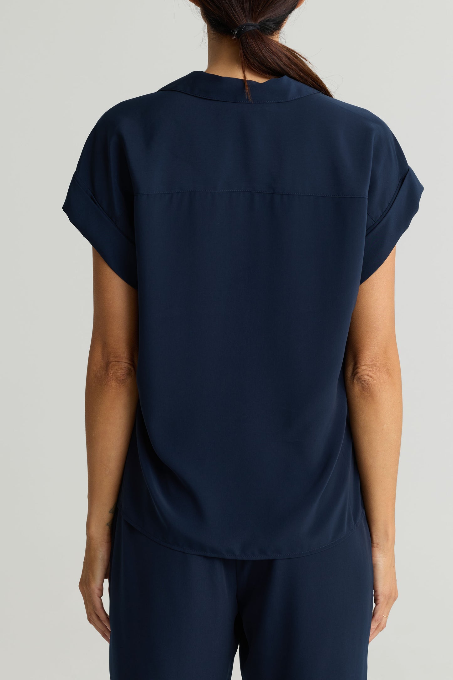 Peached Woven Short Sleeve Shirt