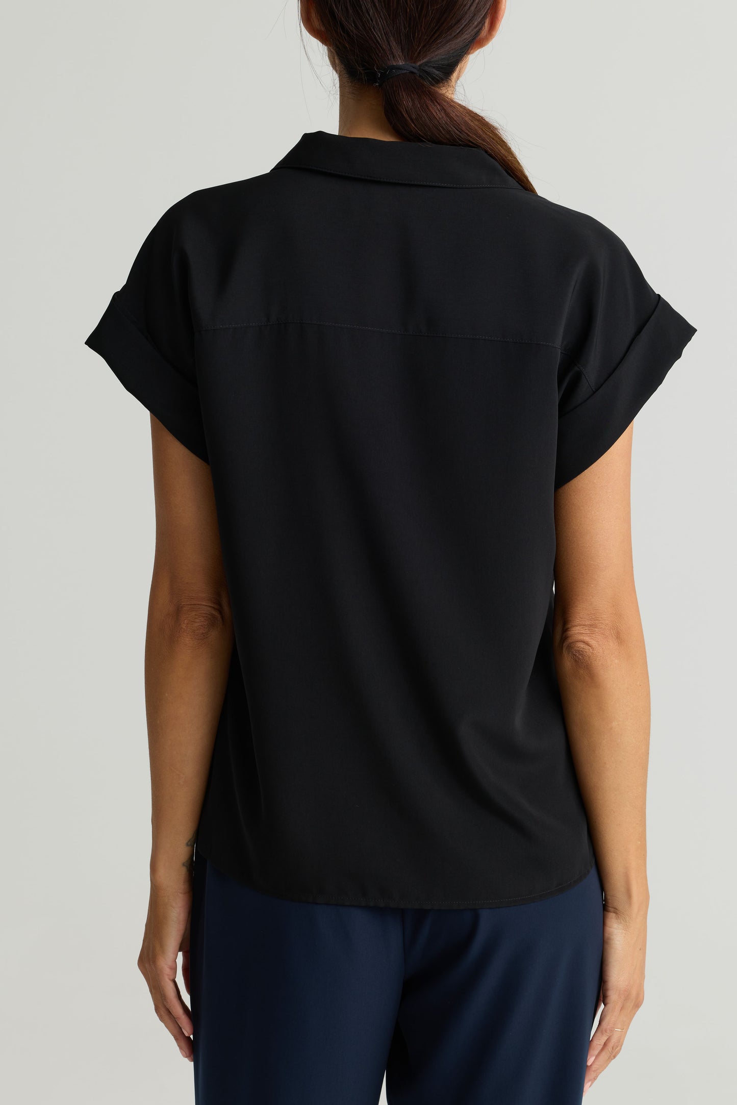 Peached Woven Short Sleeve Shirt